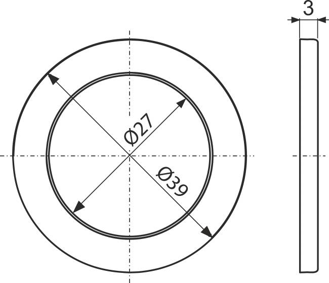 Alcadrain A7990 Zweikomponentendichtung 5/4" (10 Stück)