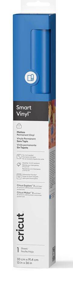 Cricut Vinylfolie permanent 33 cm x 91,4 cm Meerblau 2011606