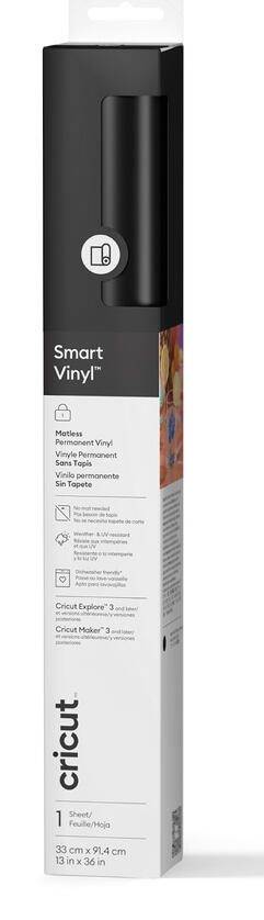 Cricut Vinylfolie permanent 33 cm x 91,4 cm schwarz 2011314