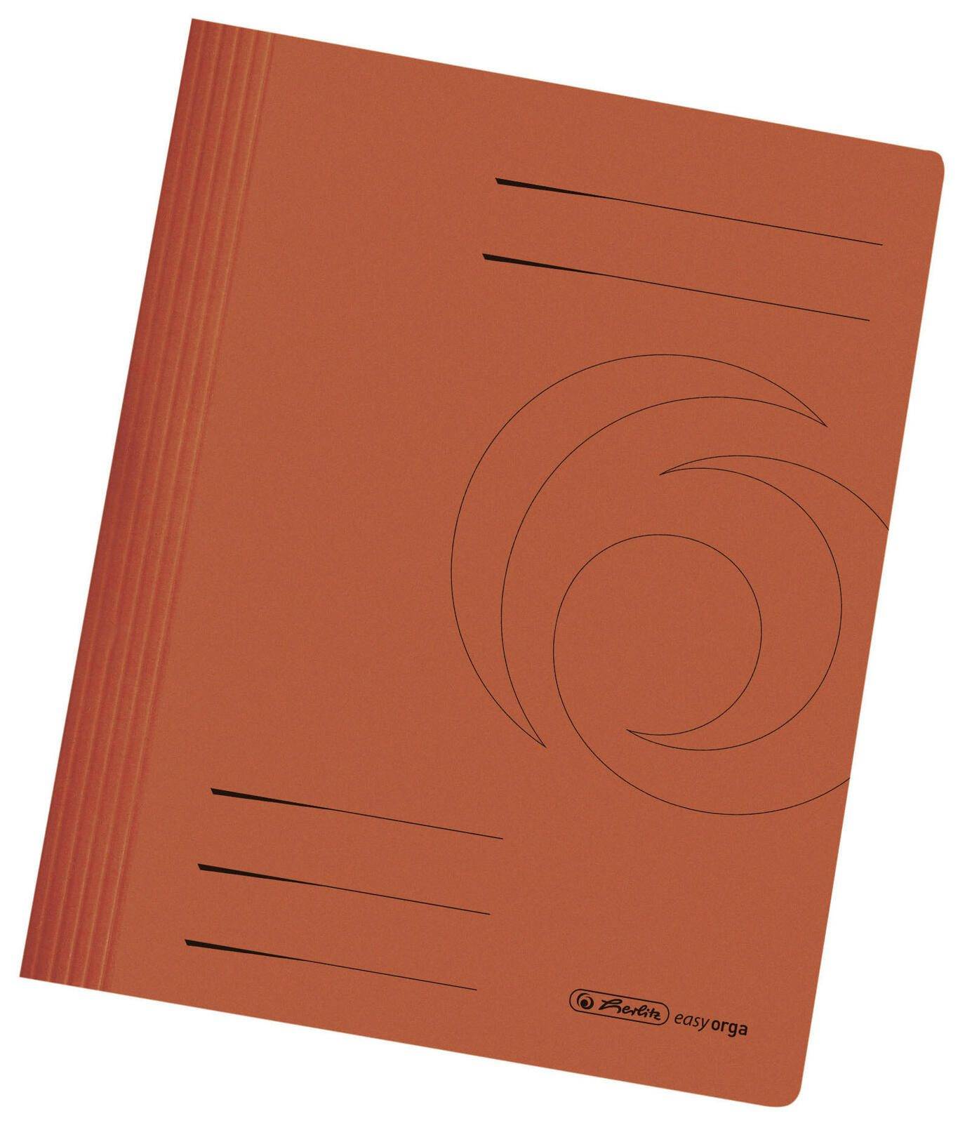 herlitz Schnellhefter DIN A4 Stabiler Manila-Karton orange 300002963