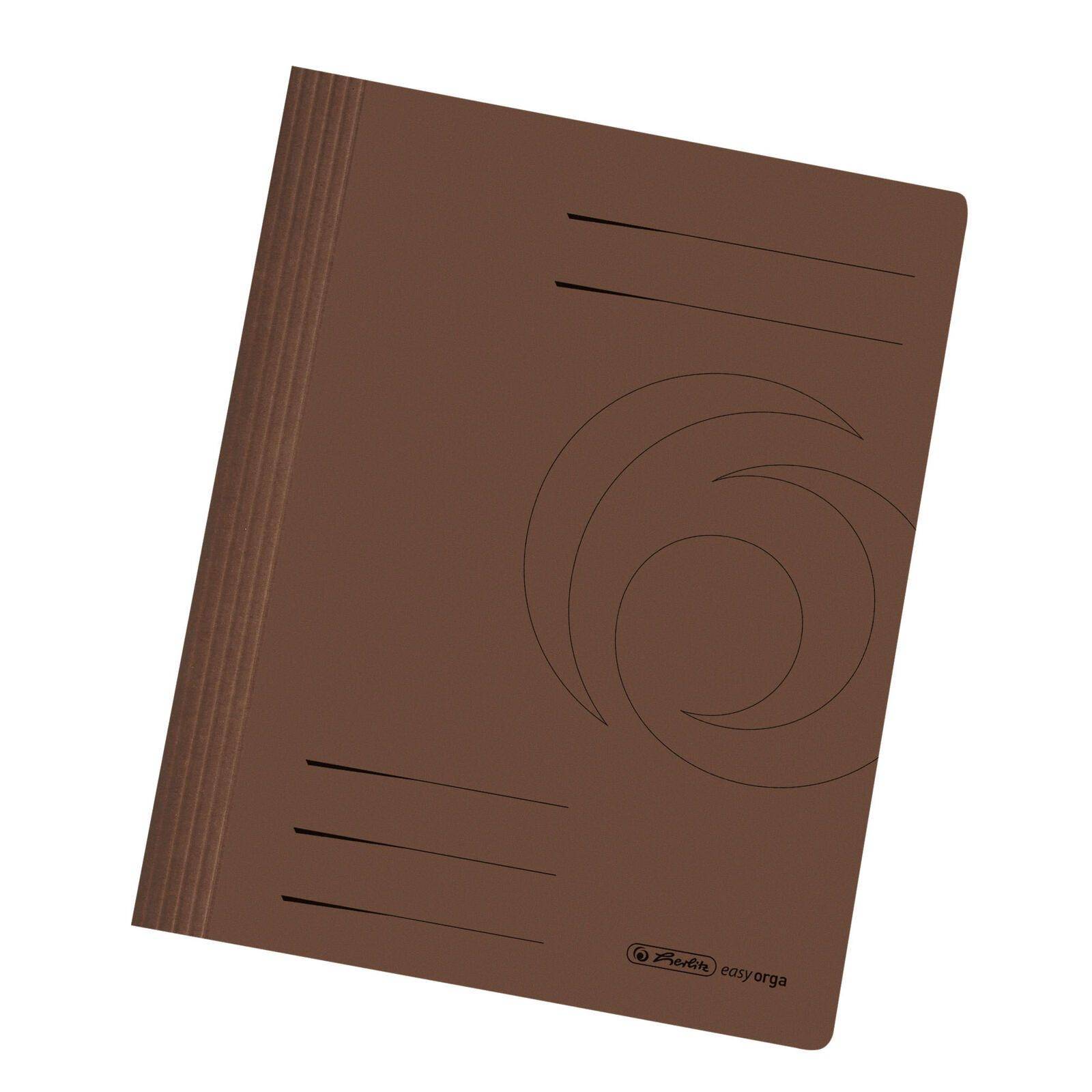 herlitz Schnellhefter DIN A4 Stabiler Manila-Karton braun 300002829