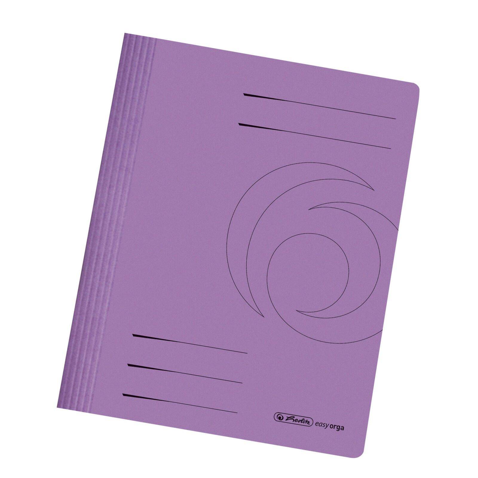herlitz Schnellhefter DIN A4 Stabiler Manila-Karton violett 300002961