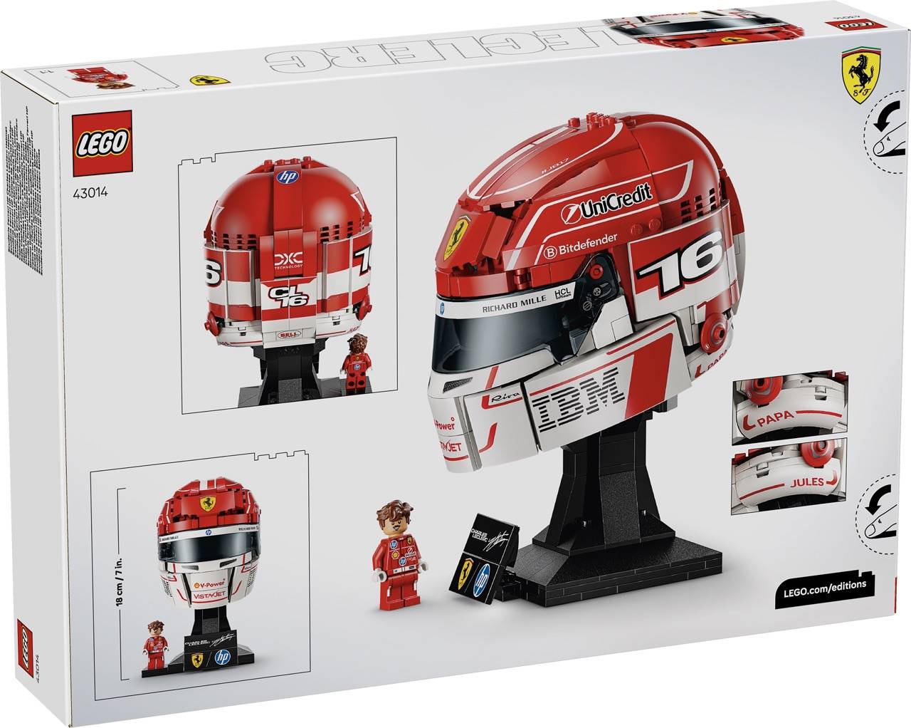 LEGO 43014 Special Edition - Scuderia Ferrari HP Charles Leclerc Helm