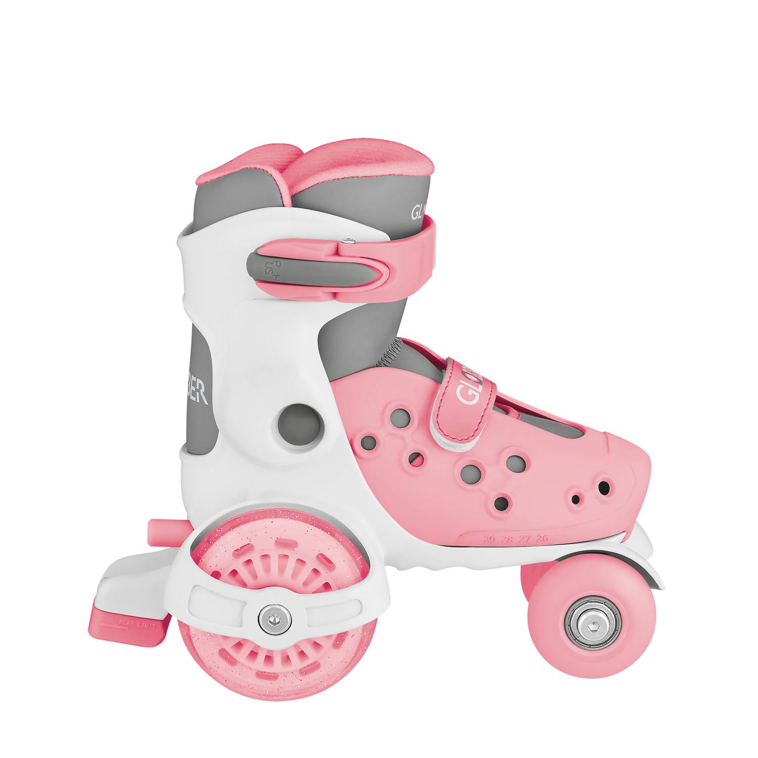 GLOBBER LEARNING SKATES pastellrosa, Gr. 26-29