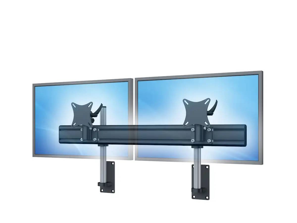 Flat-System Wandhalter für 2 Monitore 2er - 20''-24"