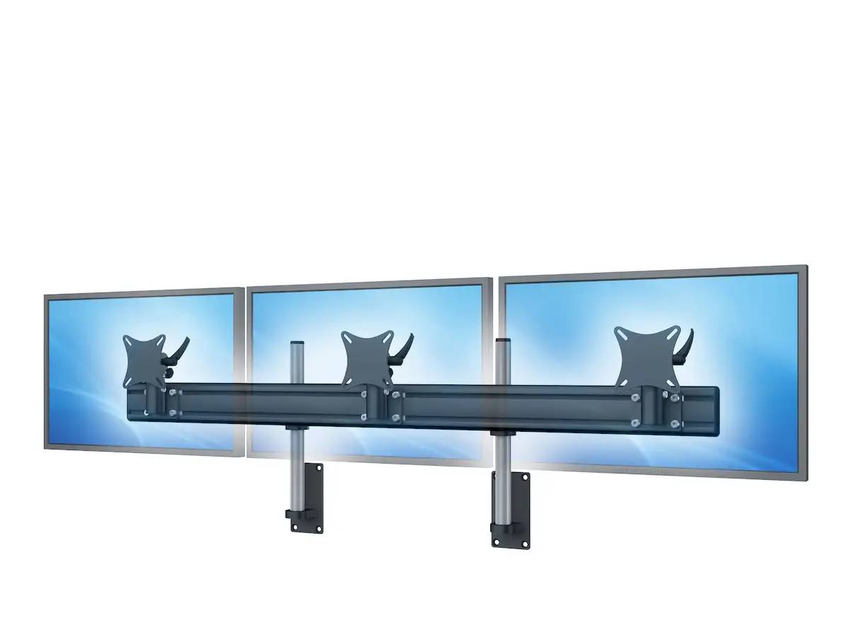 Flat-System Wandhalter für 3 Monitore 3er - 20''-24"