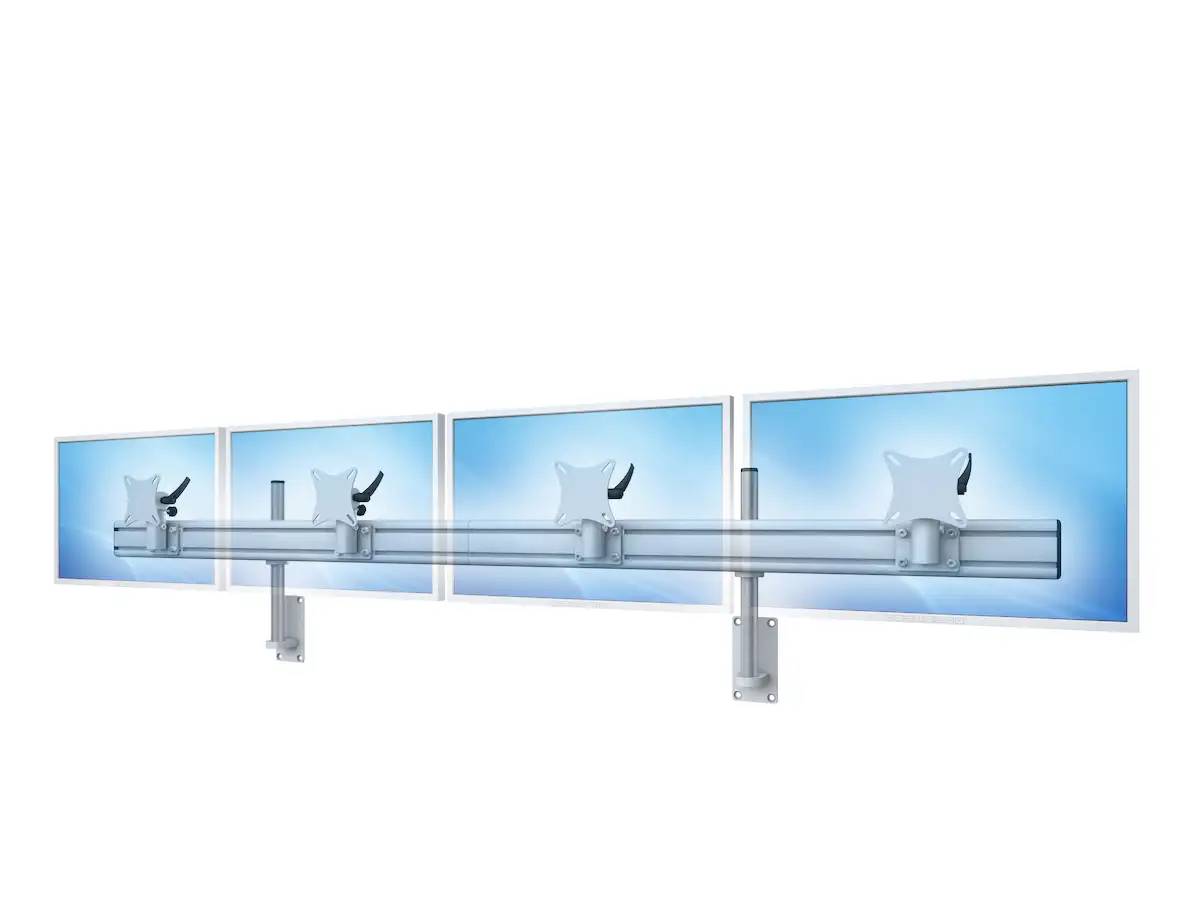 Flat-System Wandhalter für 4 Monitore 4er - 25''-32"