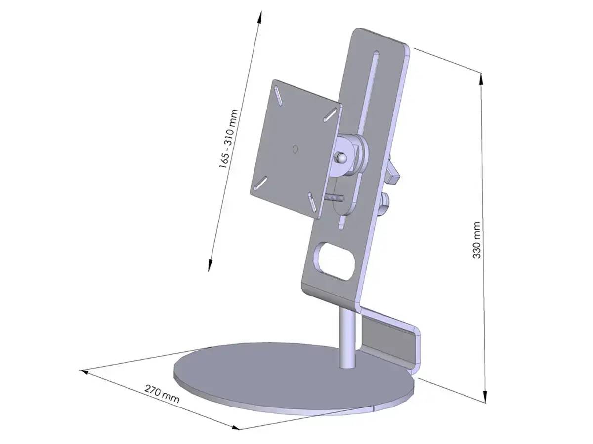 TFT-Lift Monitorhalter für 1 Bildschirm mit Tischklemme - 17"-32"
