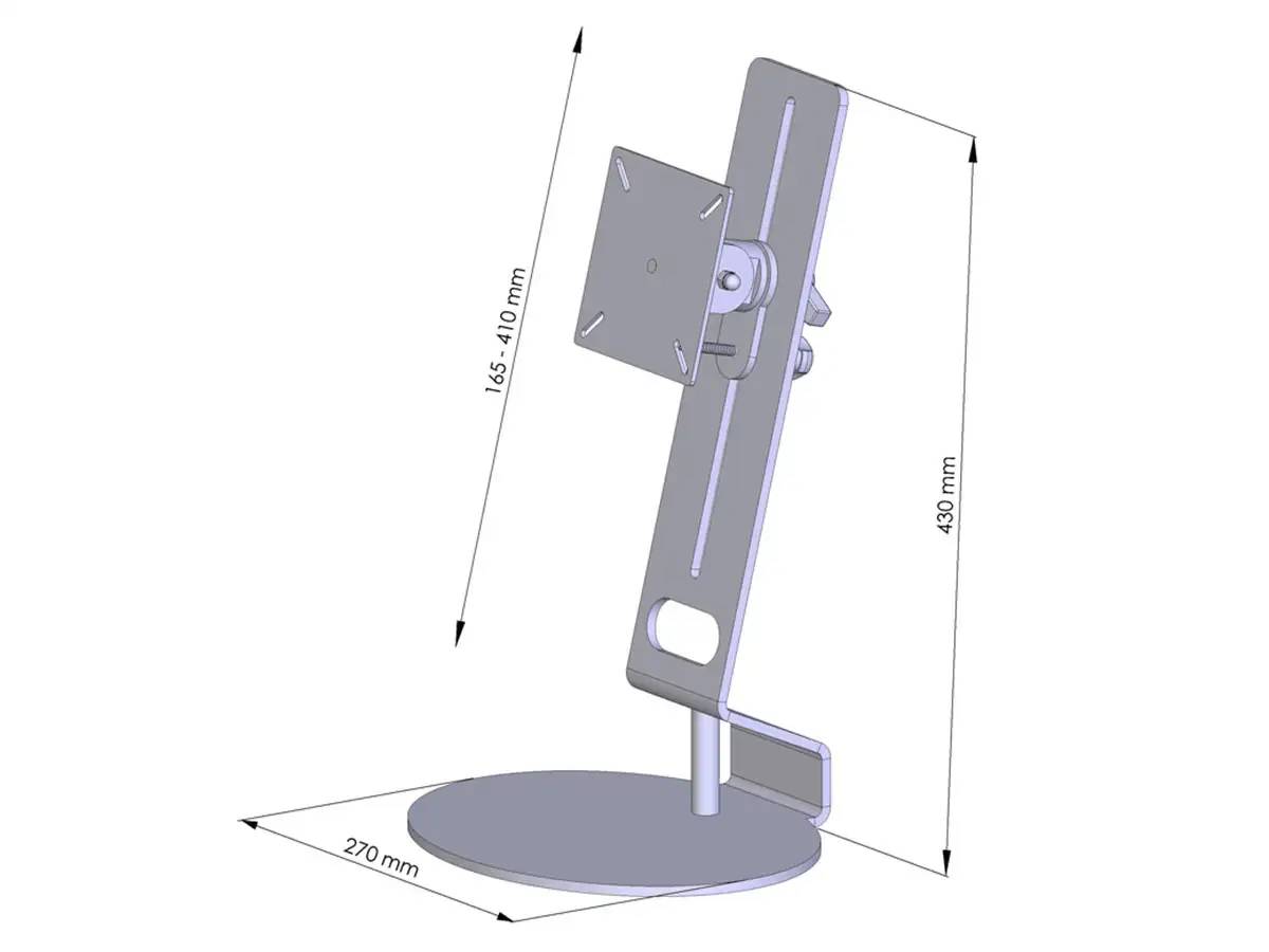 TFT-Lift Monitorhalter für 1 Bildschirm mit Tischklemme - 17"-32"