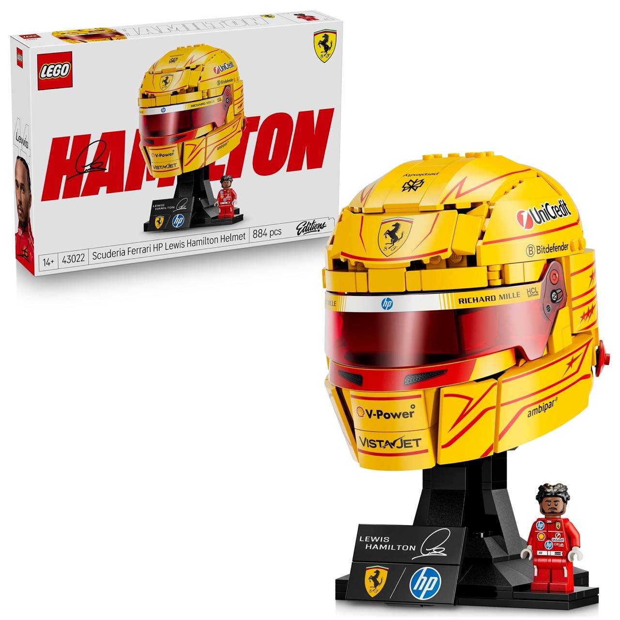 LEGO 43022 Special Edition - Scuderia Ferrari HP Lewis Hamilton Helm