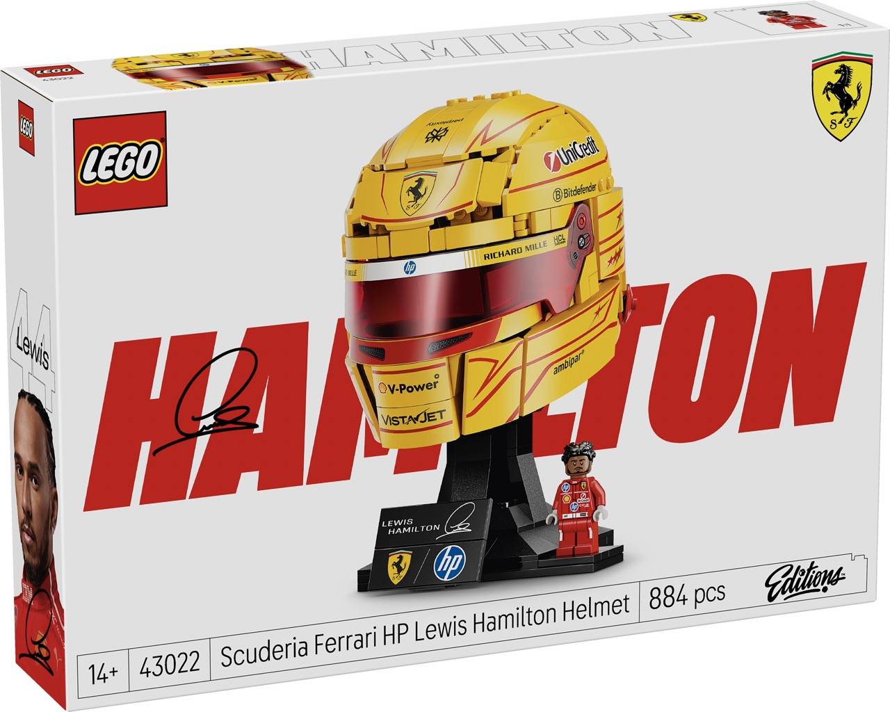 LEGO 43022 Special Edition - Scuderia Ferrari HP Lewis Hamilton Helm