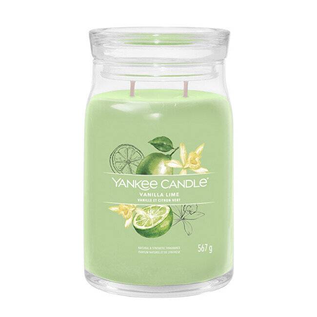 Aromatic candle Signature glass large Vanilla Lime 567 g