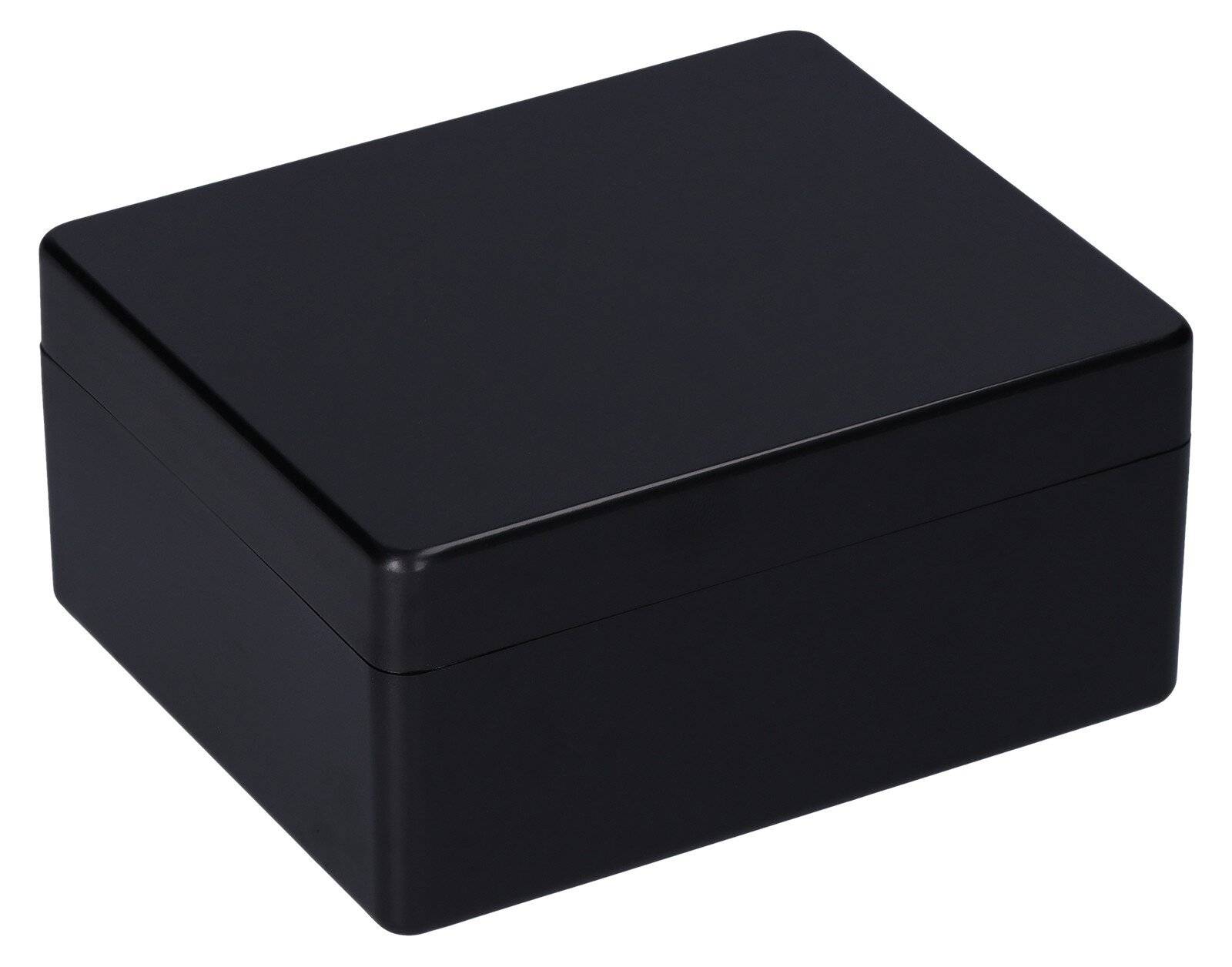 ESD Rechteckdose mit Deckel, schwarz, 102 x 85 x 47 mm
