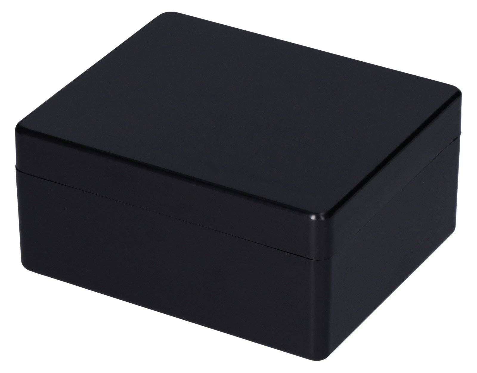 ESD Rechteckdose mit Deckel, schwarz, 102 x 85 x 47 mm