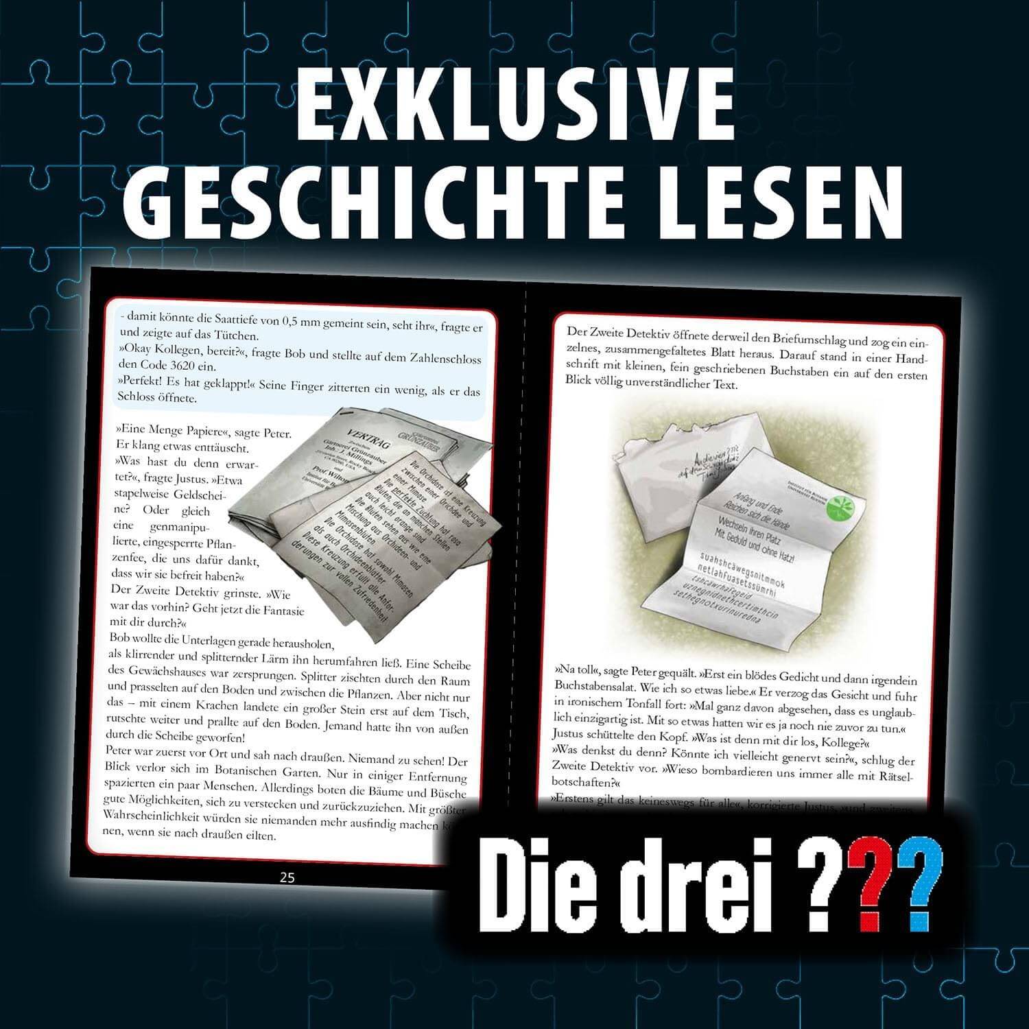 KOSMOS 684877 - Krimipuzzle Die drei ??? Die Blüte des Verderbens