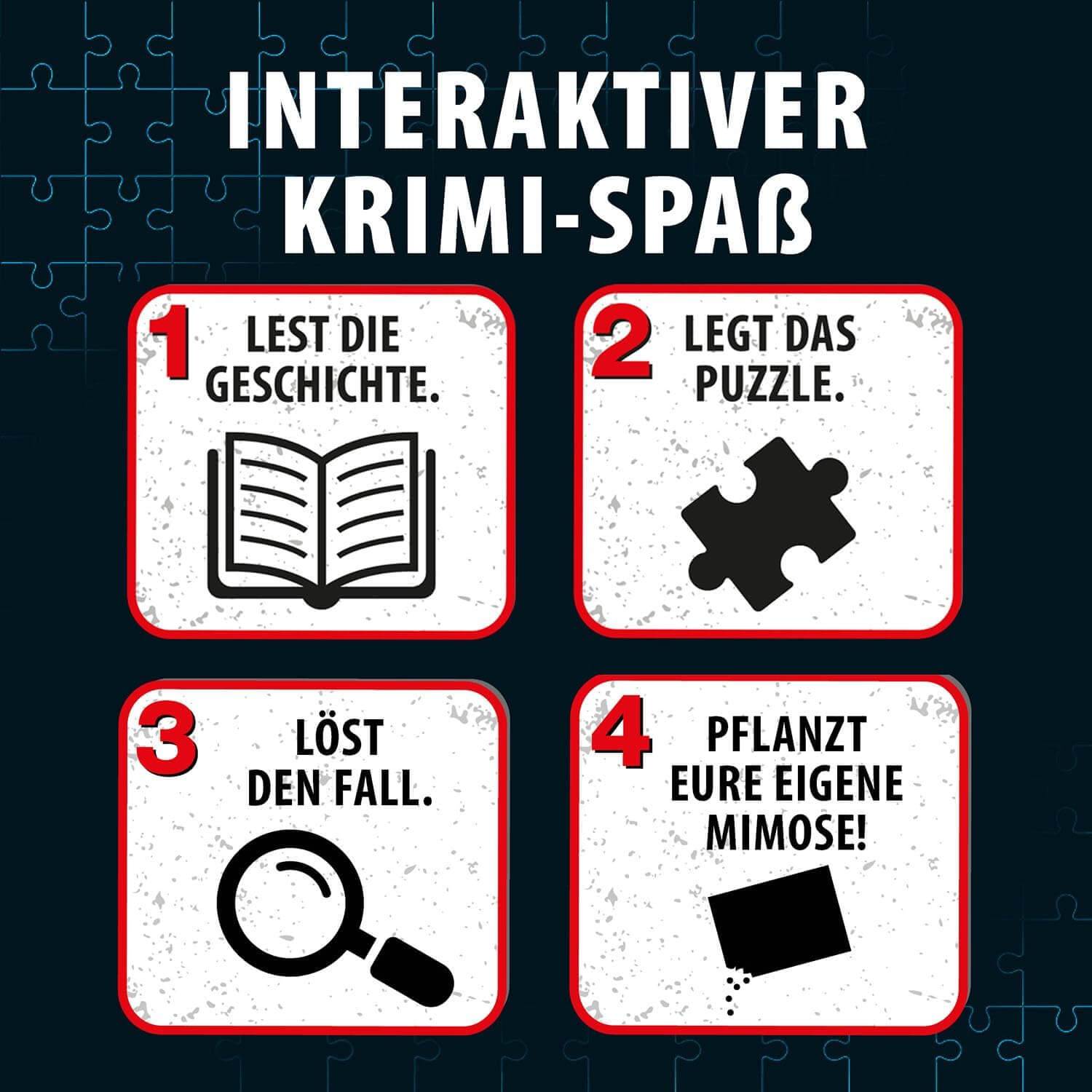 KOSMOS 684877 - Krimipuzzle Die drei ??? Die Blüte des Verderbens