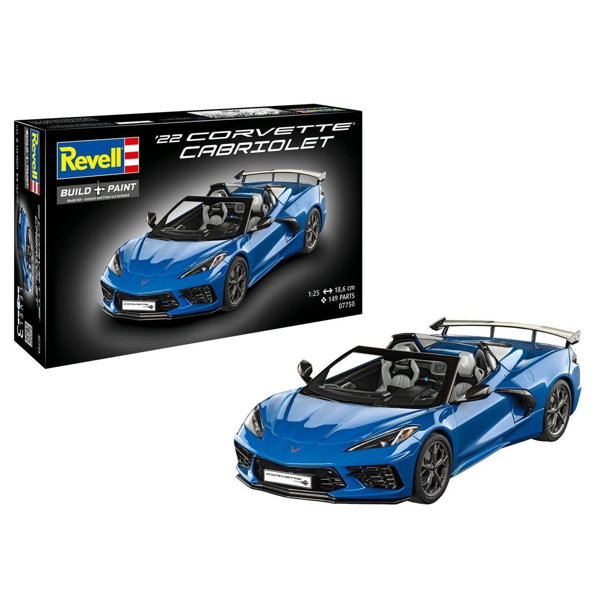 Corvette C8 Cabriolet Modellbausatz – Offenes US-Performance-Car im Maßstab 1:25