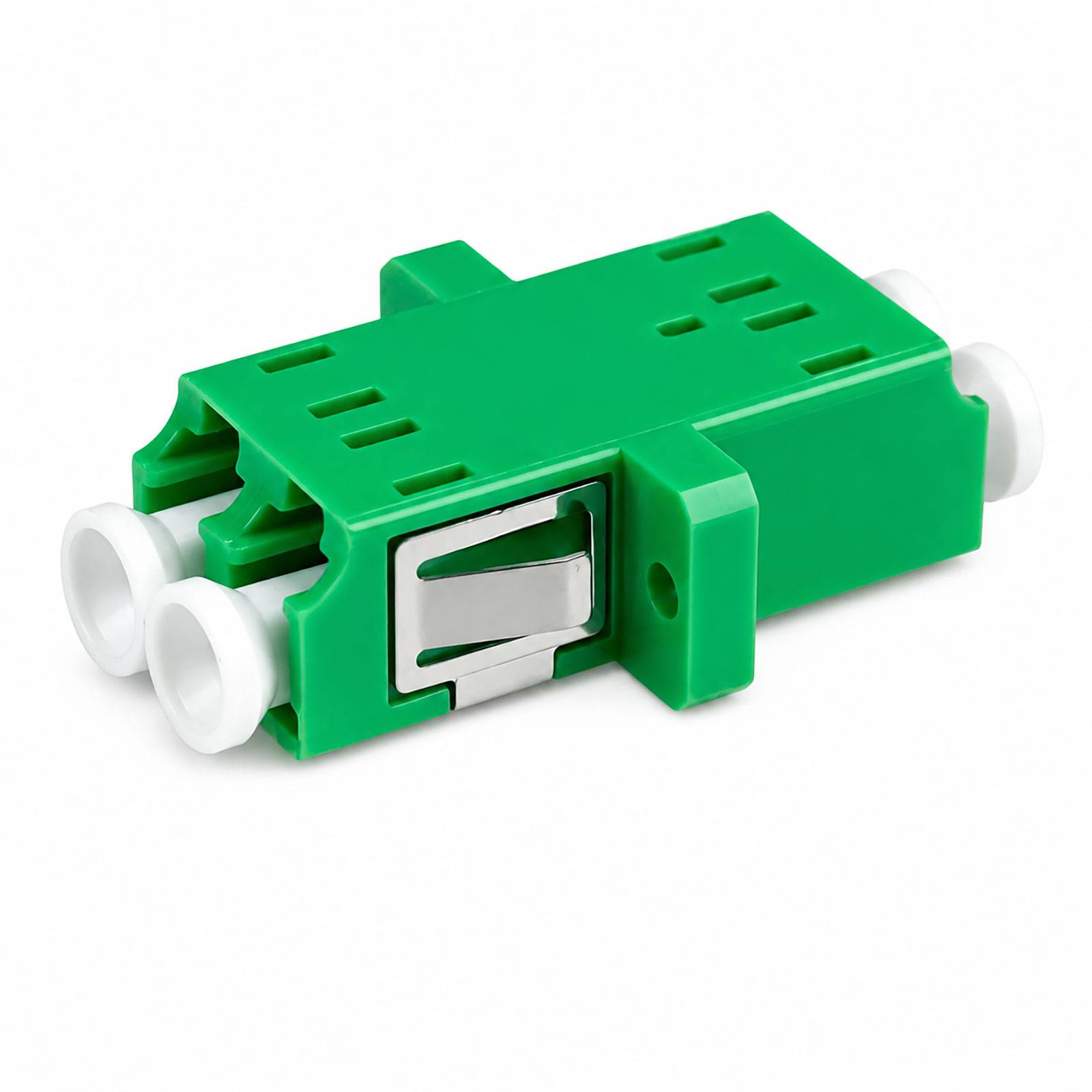 hb-digital LWL Verbinder LC/APC Duplex Flansch OS1/OS2 Singlemode gruen