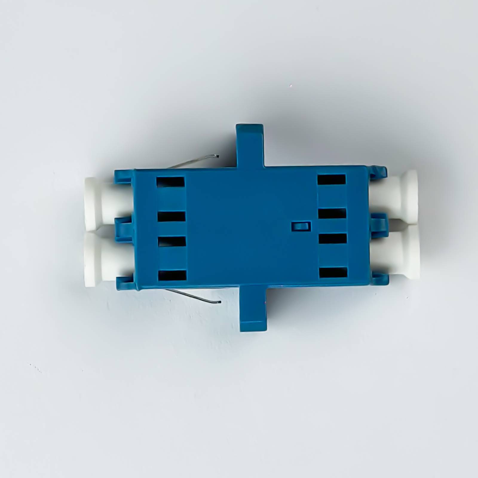 hb-digital LWL Verbinder LC/UPC Duplex Flansch OS1/OS2 Singlemode blau