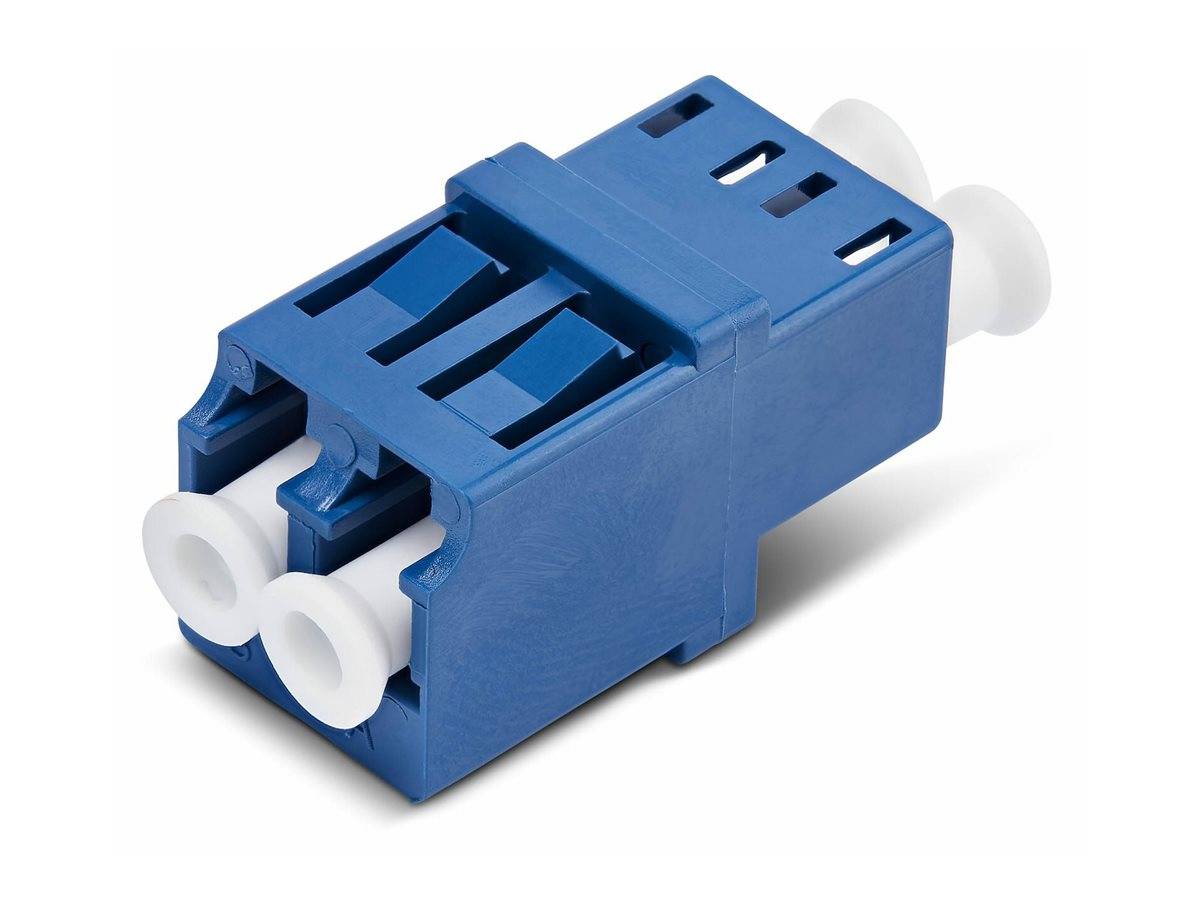 StarTech.com LC auf LC Kupplung, Singlemode LC Glasfaser Kupplung, LC/UPC Duplex Adapter für Patchfelder, Glasfaser Adapter, LC/UPC, Blau, Weiß, Ein