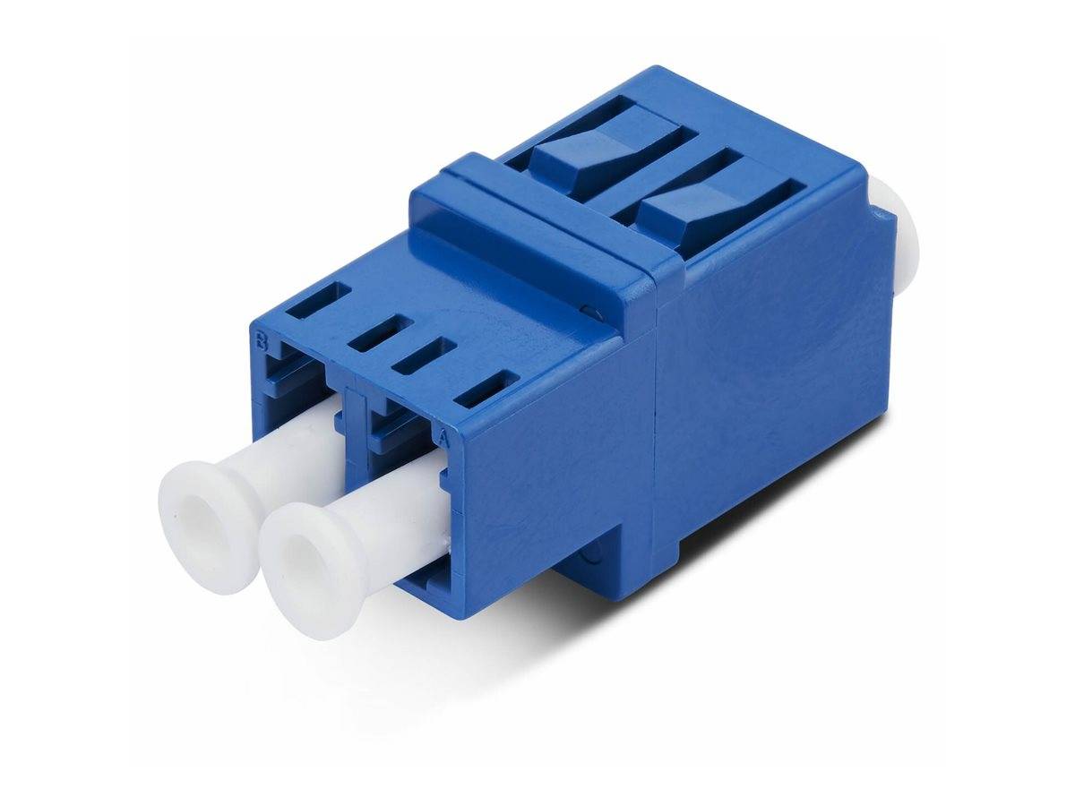 StarTech.com LC auf LC Kupplung, Singlemode LC Glasfaser Kupplung, LC/UPC Duplex Adapter für Patchfelder, Glasfaser Adapter, LC/UPC, Blau, Weiß, Ein