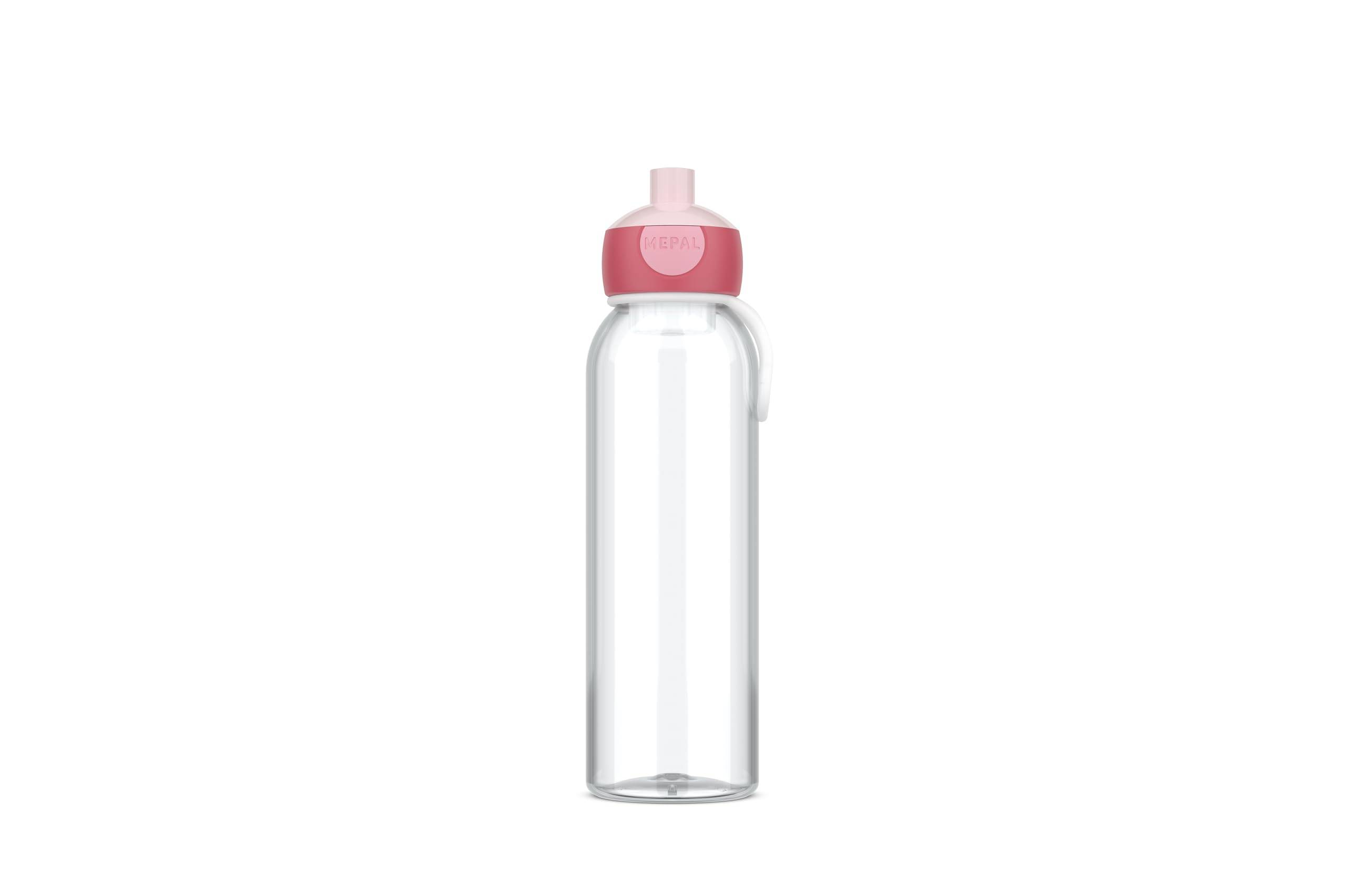 Mepal - Wasserflasche Pop-Up Campus - Auslaufsichere Trinkflasche für Schule & Unterwegs - Transparente Trinkbecher - BPA-frei & Spülmaschinenfest