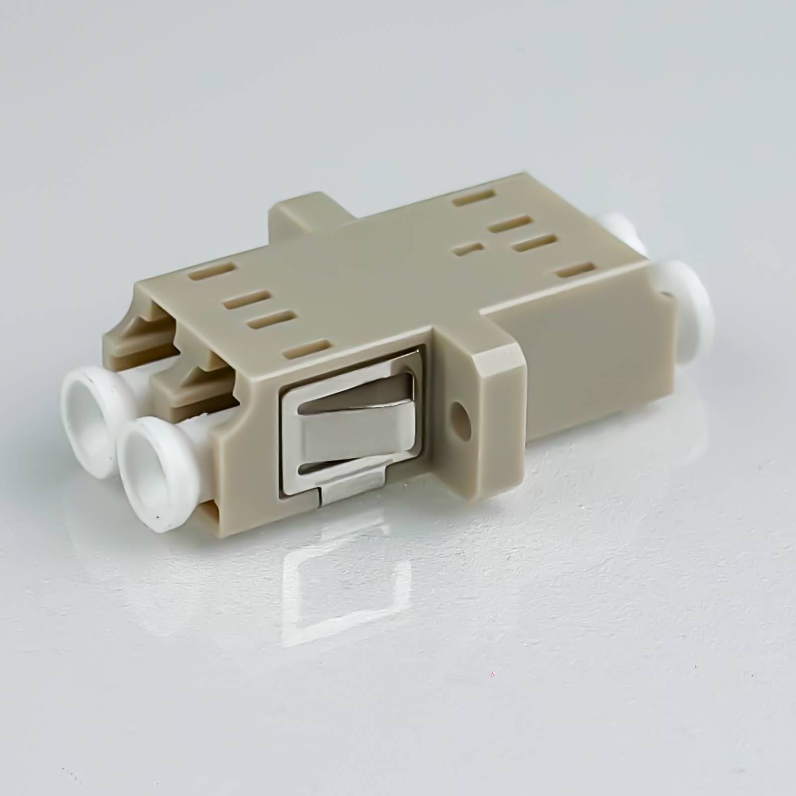 hb-digital LWL Verbinder LC/UPC LC/UPC Duplex OM1/OM2 Multimode beige