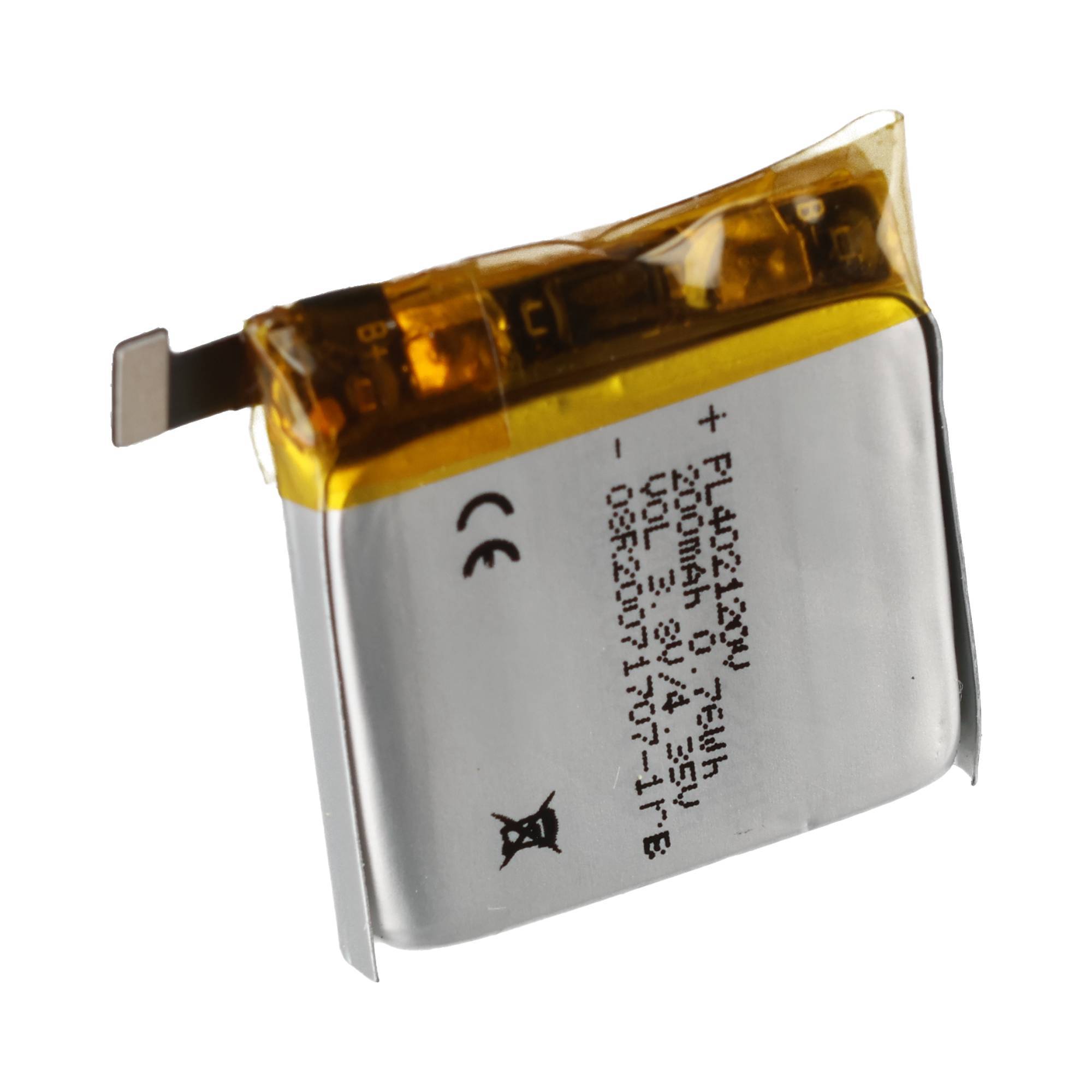 Akku passend für Amaz Bip, A1608, Li-Polymer, 3,8V, 200mAh, 0,76Wh, ohne Werkzeug