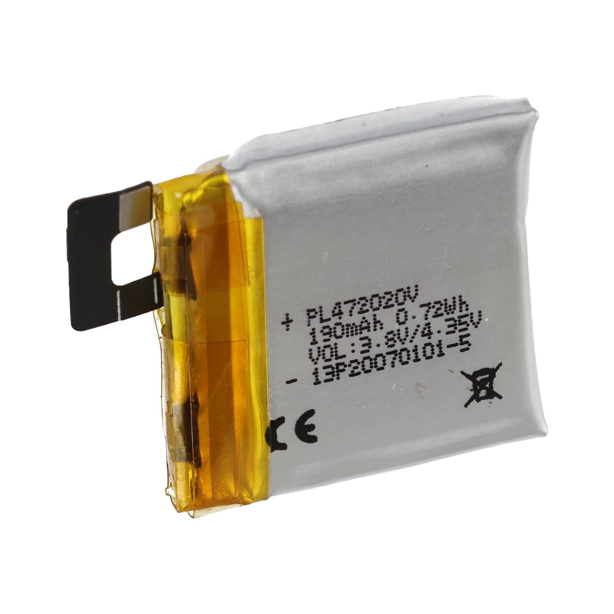 Akku passend für Amaz A1805, Li-Polymer, 3,8V, 190mAh, 0,72Wh, ohne Werkzeug