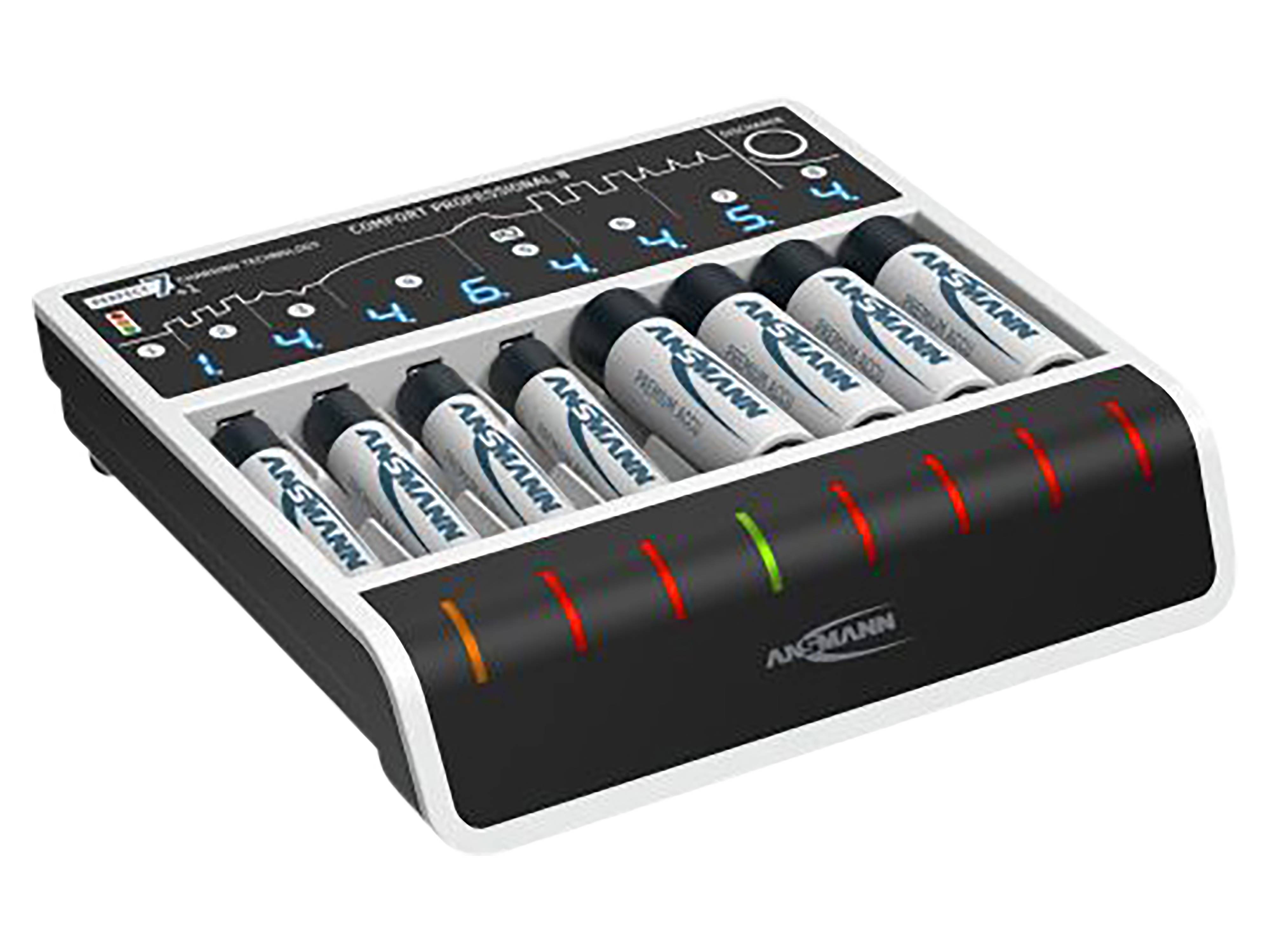 ANSMANN USB-Akku-Ladegerät Comfort Professional 8, 1...8 NiMH, für AAA/AA