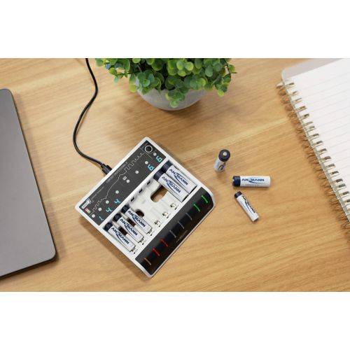 ANSMANN USB-Akku-Ladegerät Comfort Professional 8, 1...8 NiMH, für AAA/AA