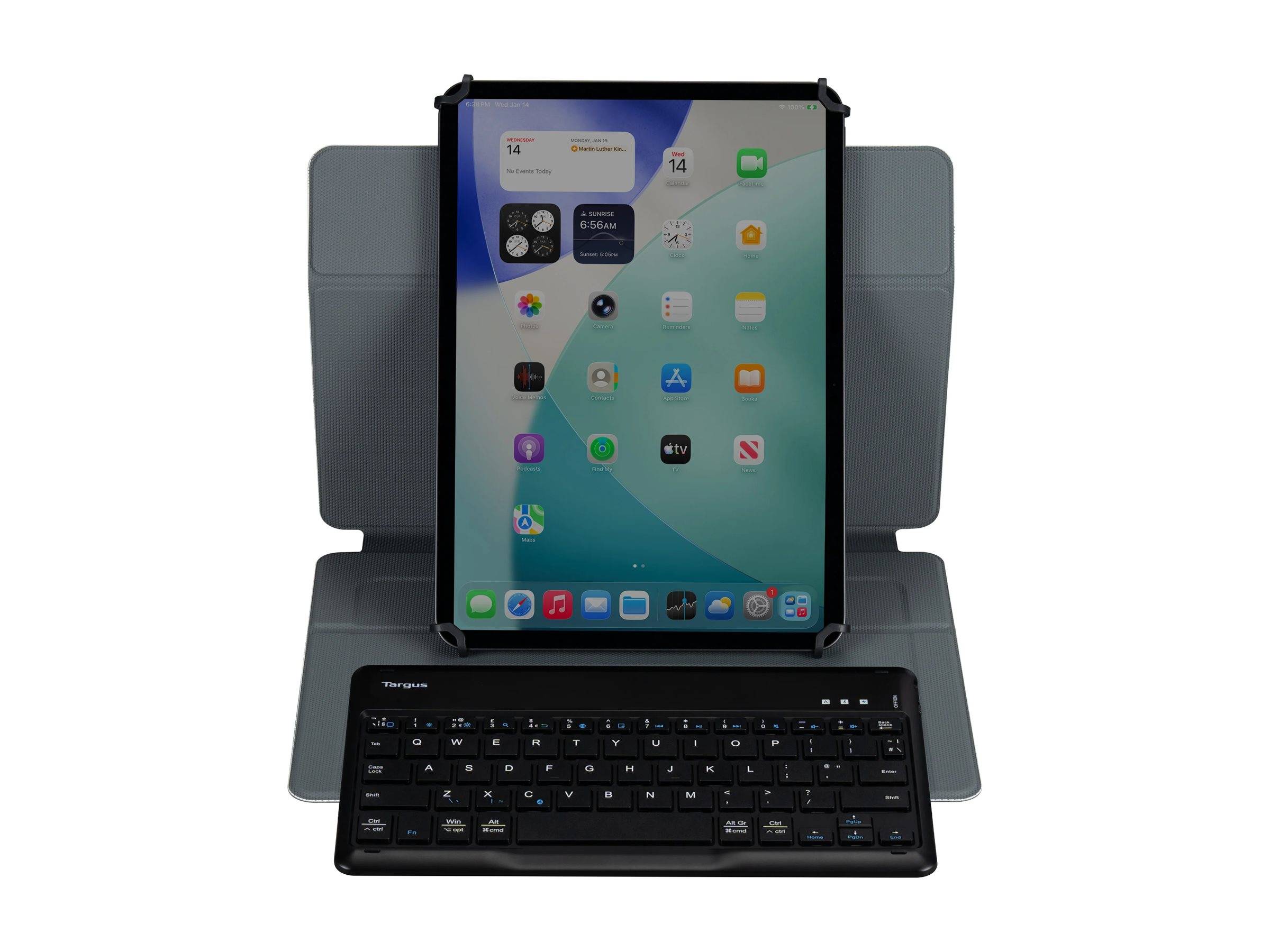 Targus Safe Fit - Tastatur und Foliohülle (Keyboard-Koffer)universell - drehbar