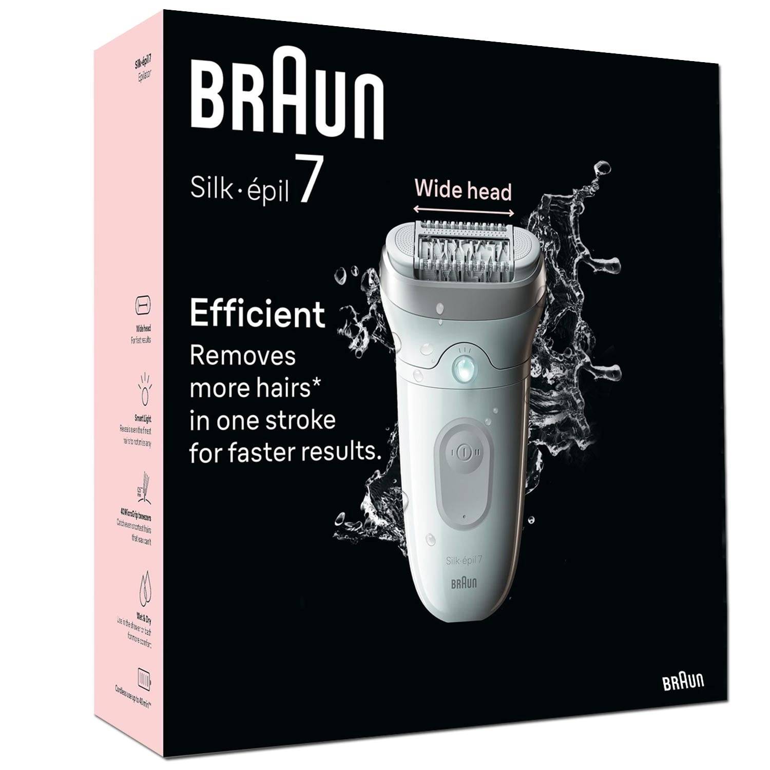 Braun Silk-épil 7 7-011 Epilierer weiß/silber