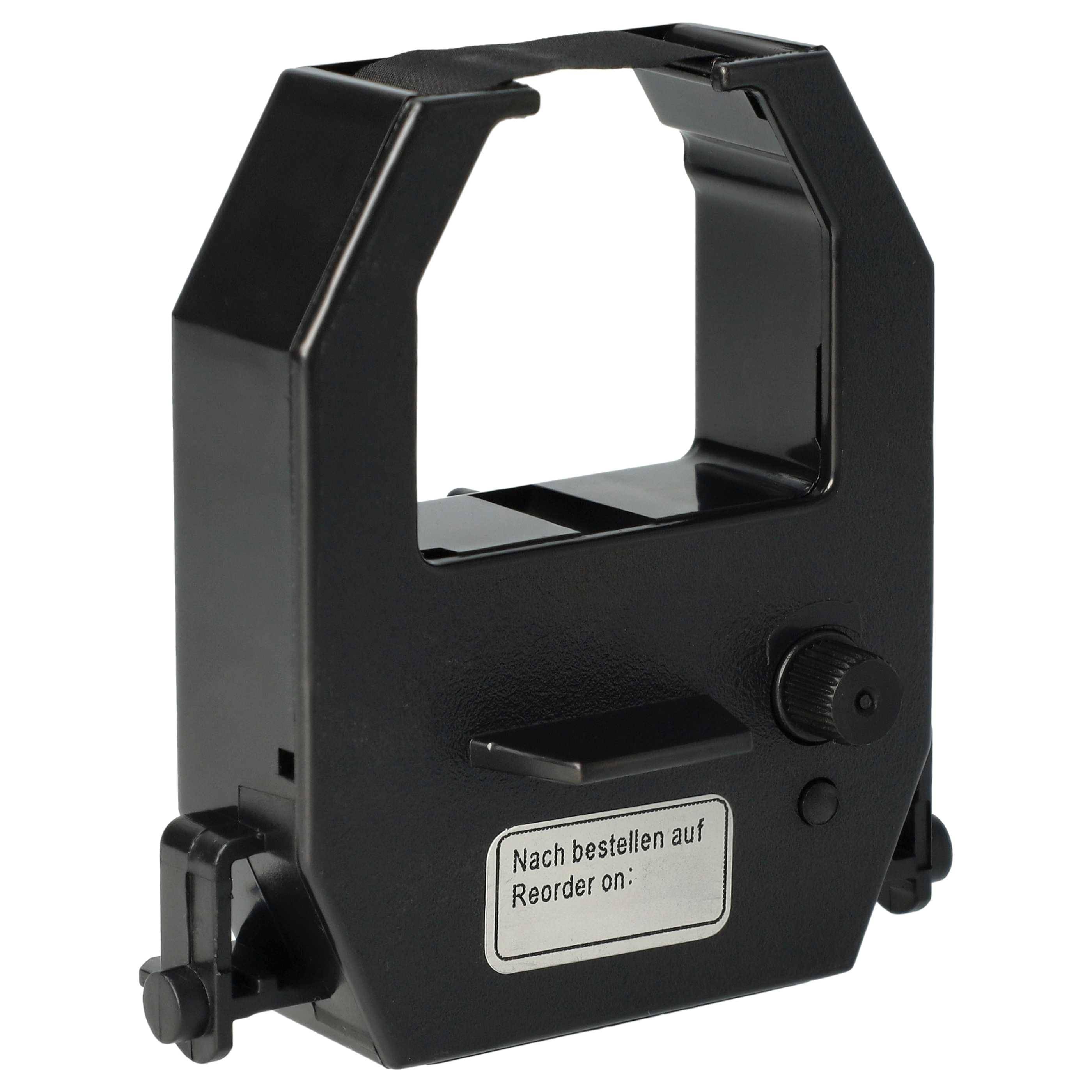 vhbw 50x Farbband Schriftband kompatibel mit Amano Pix 21, Pix 3000, PIX-15, PIX-200, PIX-28, Pix 10 Nadeldrucker, Bondrucker - Schwarz