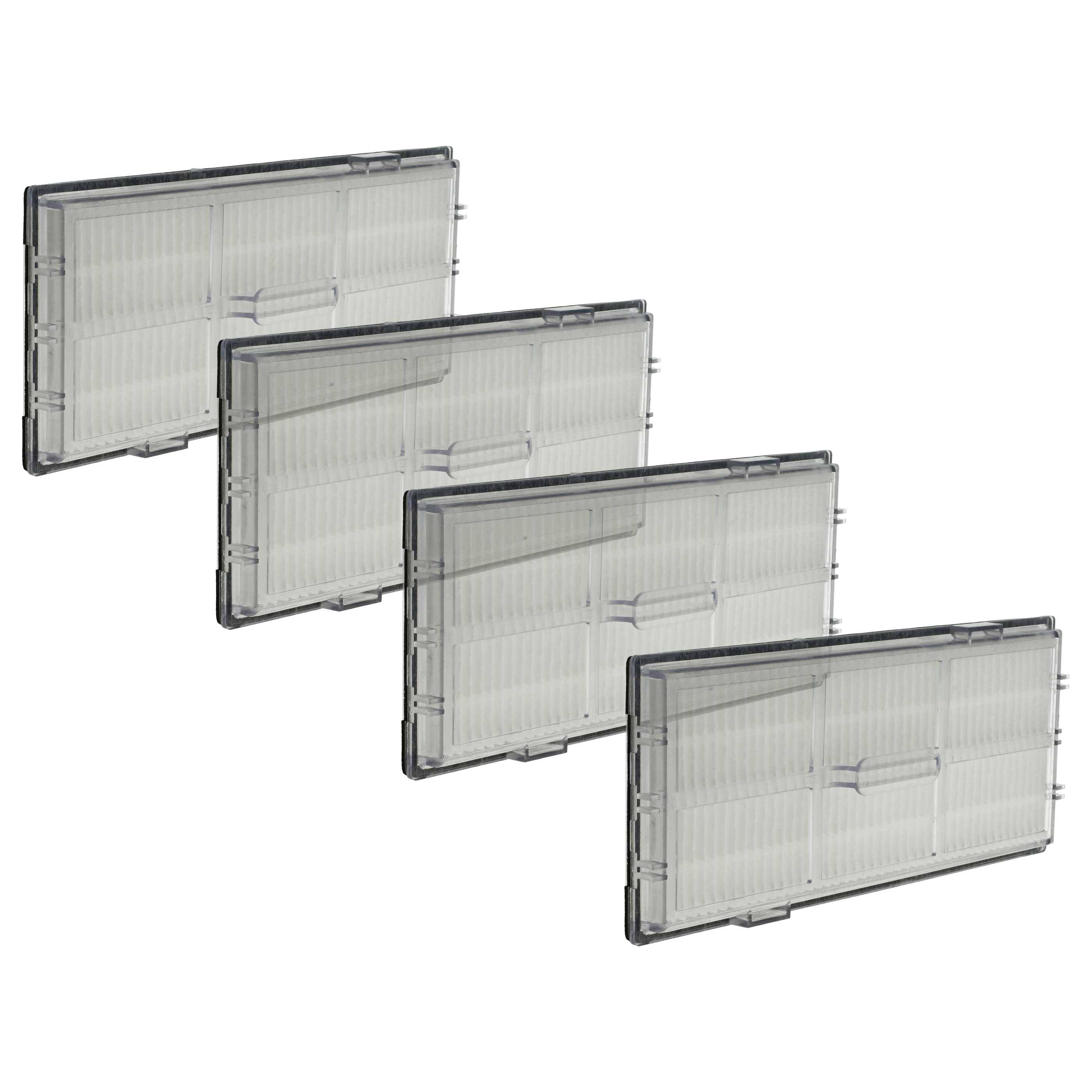 vhbw 4x HEPA-Filter kompatibel mit Roborock S8, S6, S5, S7, S7 maxV Ultra, S8 Pro Saugroboter - Luftfilter