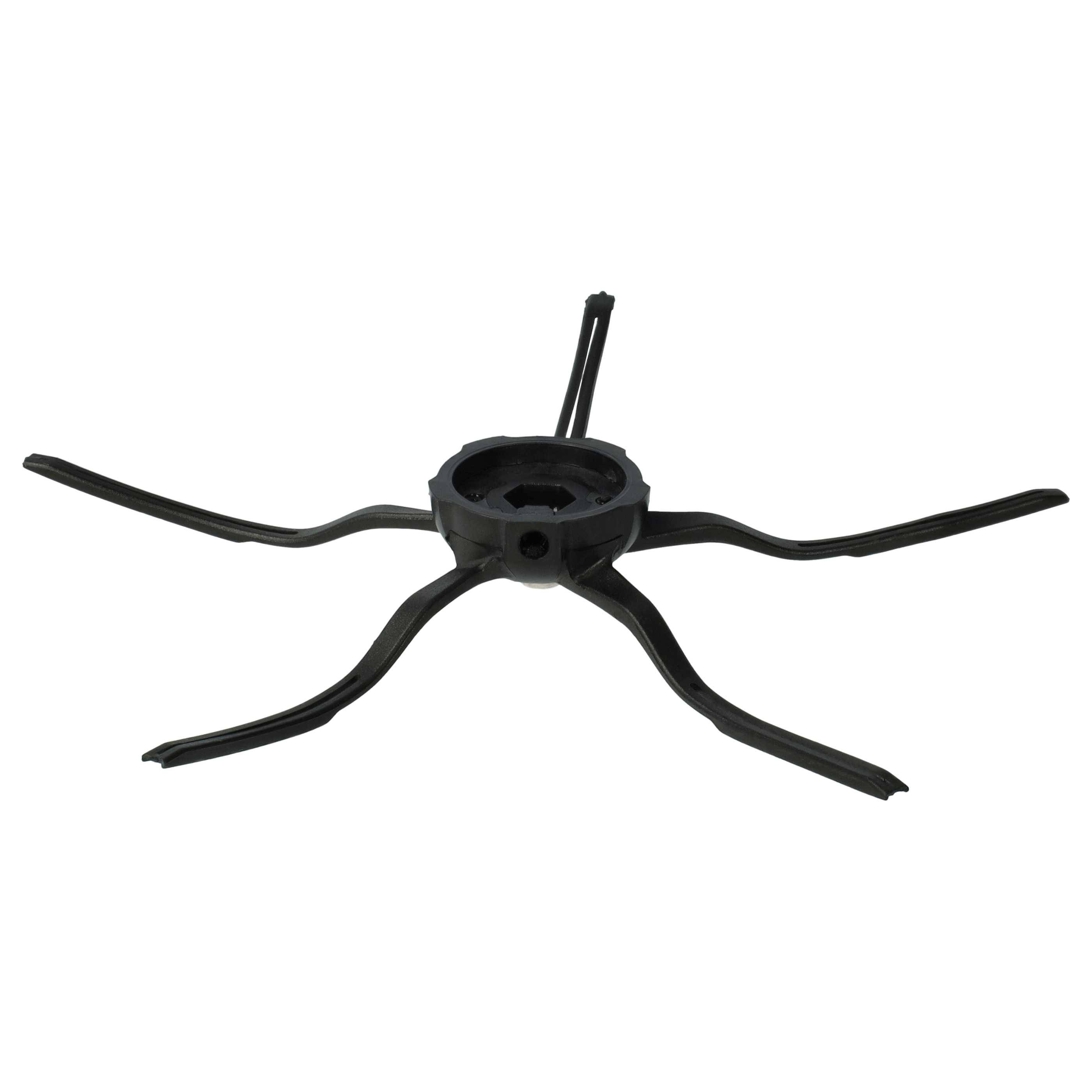 vhbw 2x Seitenbürste kompatibel mit Roborock E4 Saugroboter - Reinigungsbürsten Set, schwarz