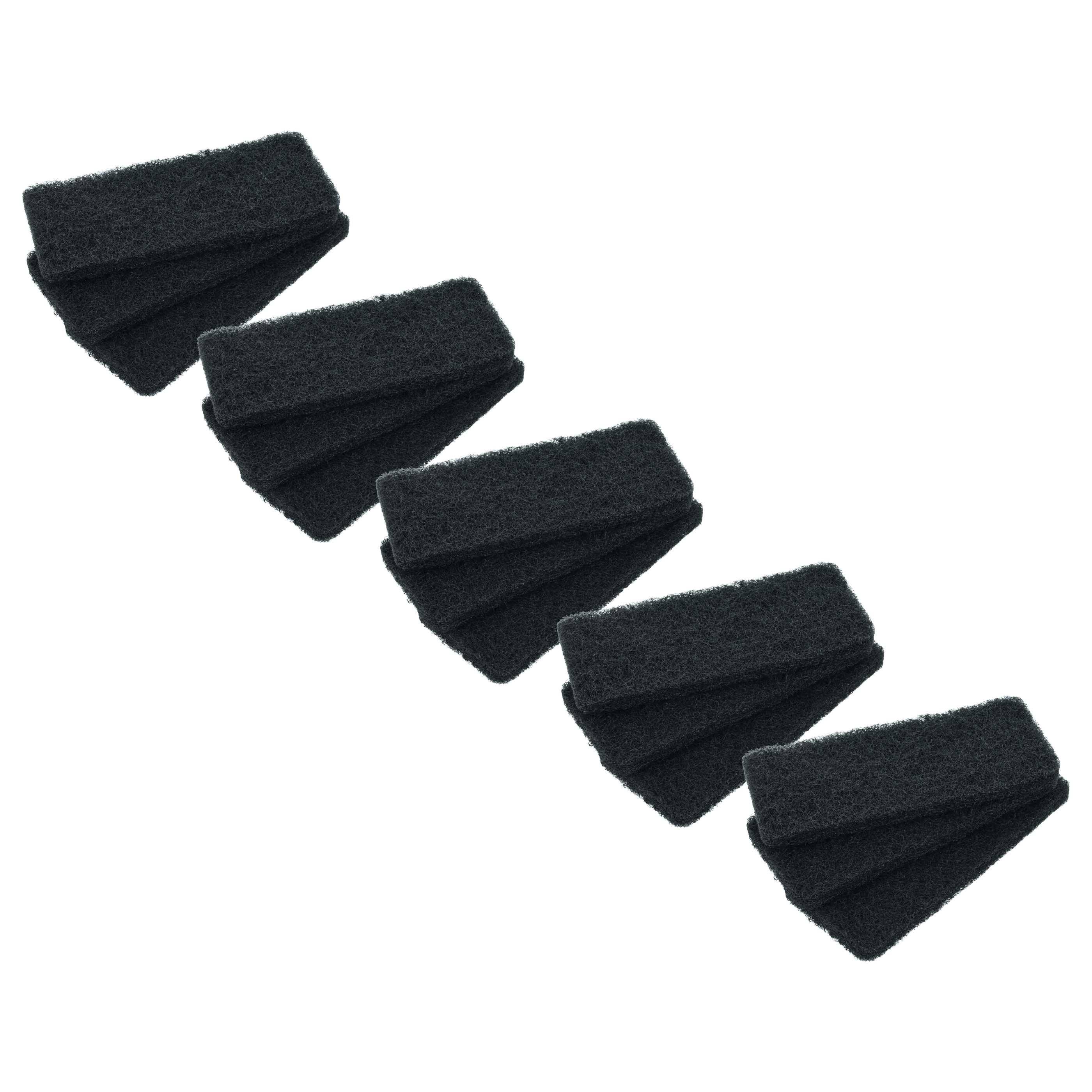 vhbw 15x Aktivkohlefilter kompatibel mit Rotho 1779905092 Mülleimer, Abfalleimer - 15,9 x 6,9 x 4 cm