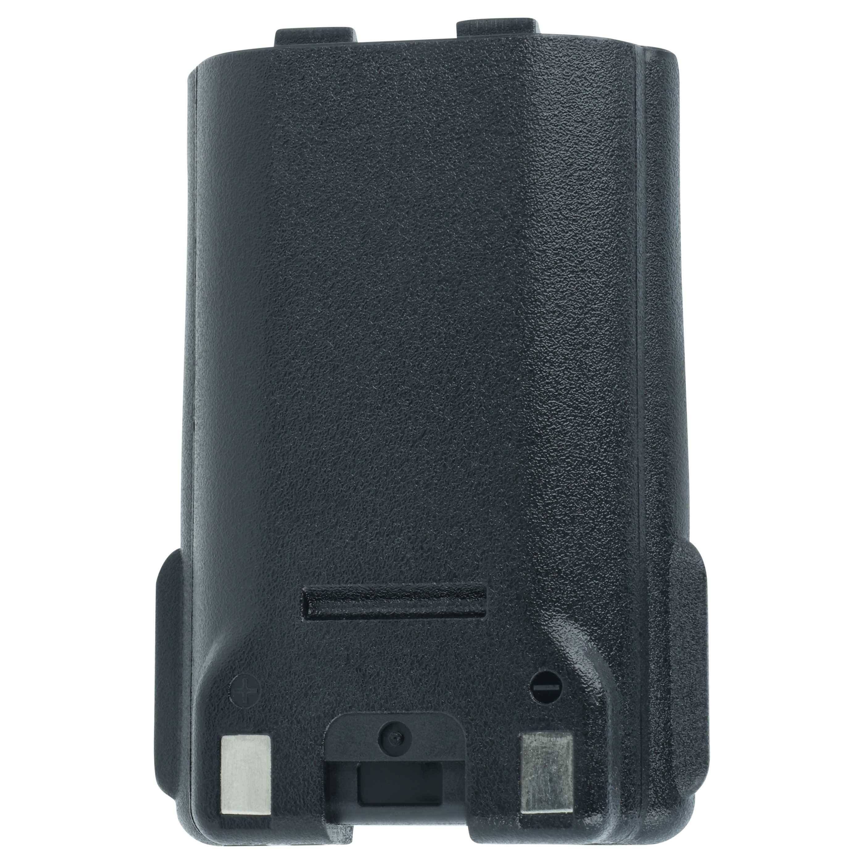 vhbw 2x Akku kompatibel mit Icom IC-M73 PLUS Funkgerät, Walkie Talkie (2100 mAh, 7,4 V, Li-Ion) + Gürtelclip