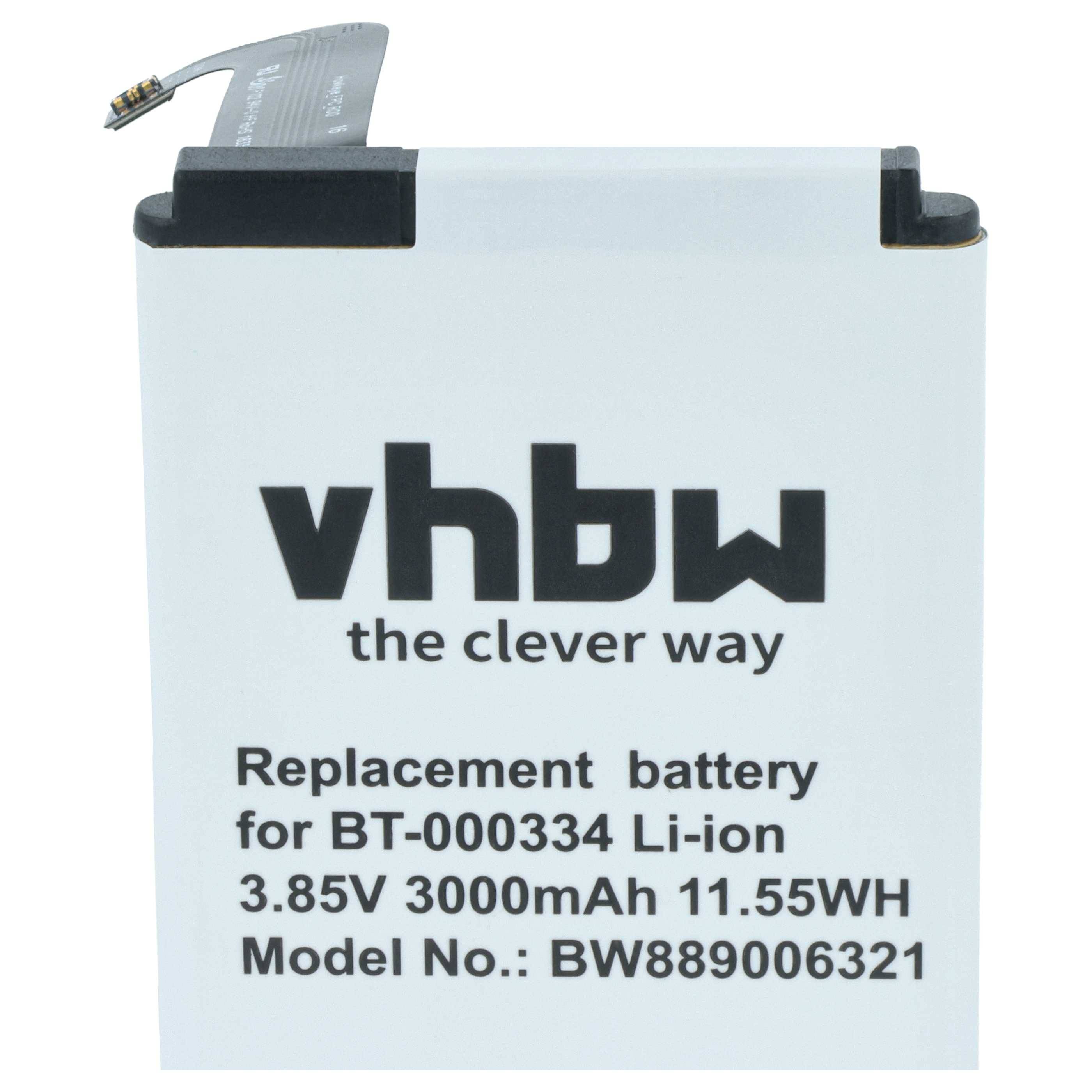 vhbw Akku kompatibel mit Zebra TC200J, TC25, TC20 Barcodescanner POS (3000 mAh, 3,85 V, Li-Ion)