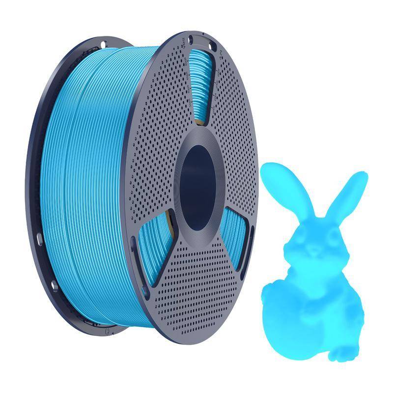 Sunlu PLA Glow In The Dark Filament, 1,75mm, 1kg - Farbton: Tech Blue