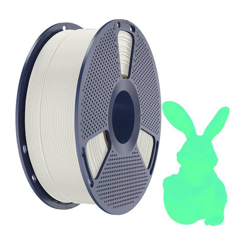 Sunlu PLA Glow In The Dark Filament, 1,75mm, 1kg - Farbton: White to Green