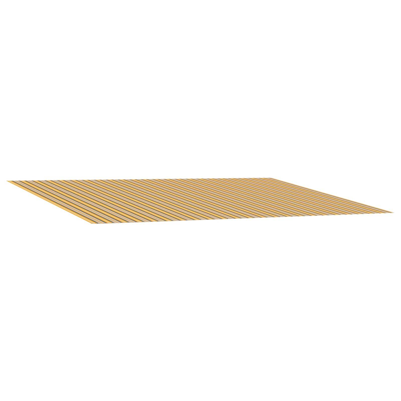 vidaXL Markisenersatzstoff Orange und Schwarz 250 x 200 cm Polyester