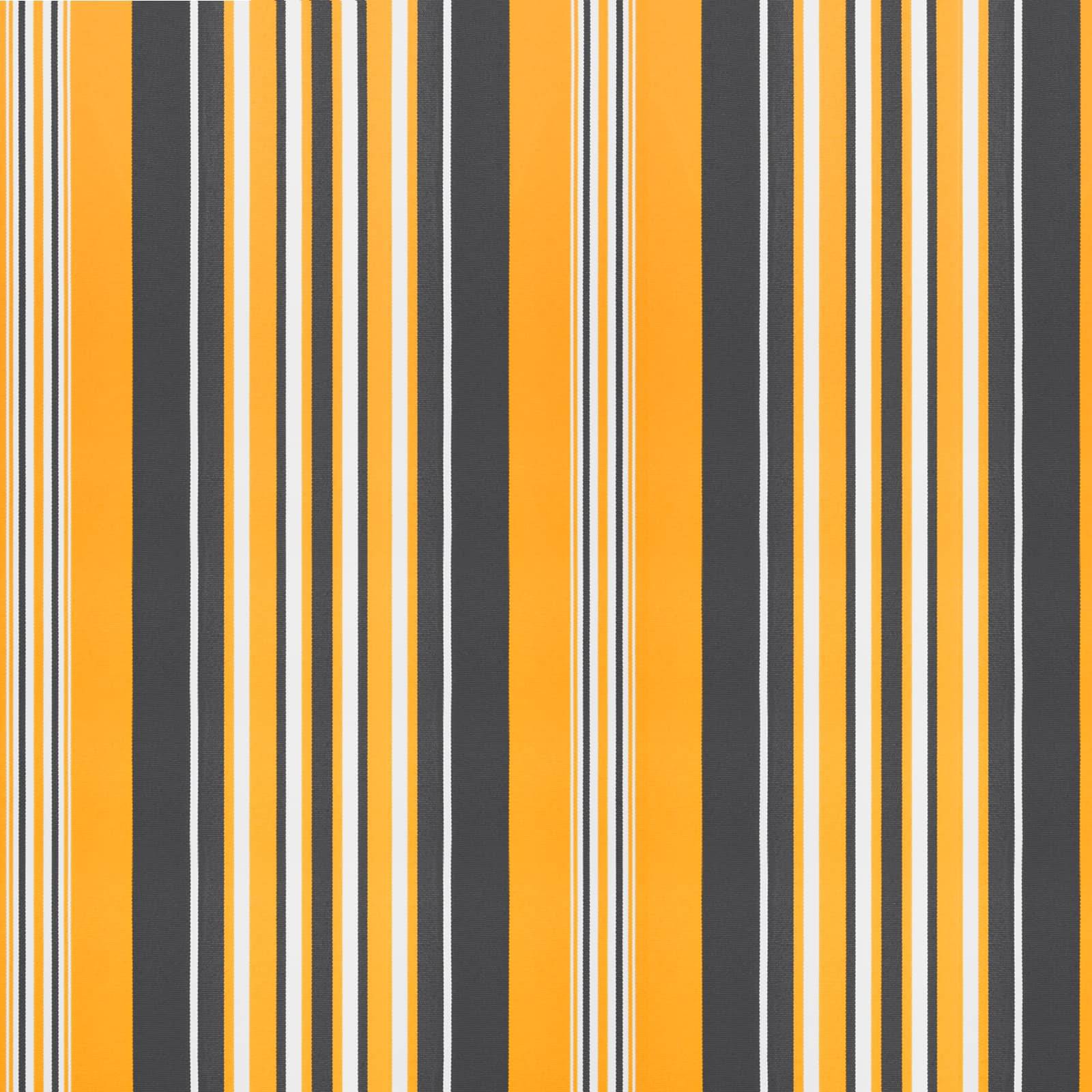 vidaXL Markisenersatzstoff Orange und Schwarz 250 x 200 cm Polyester