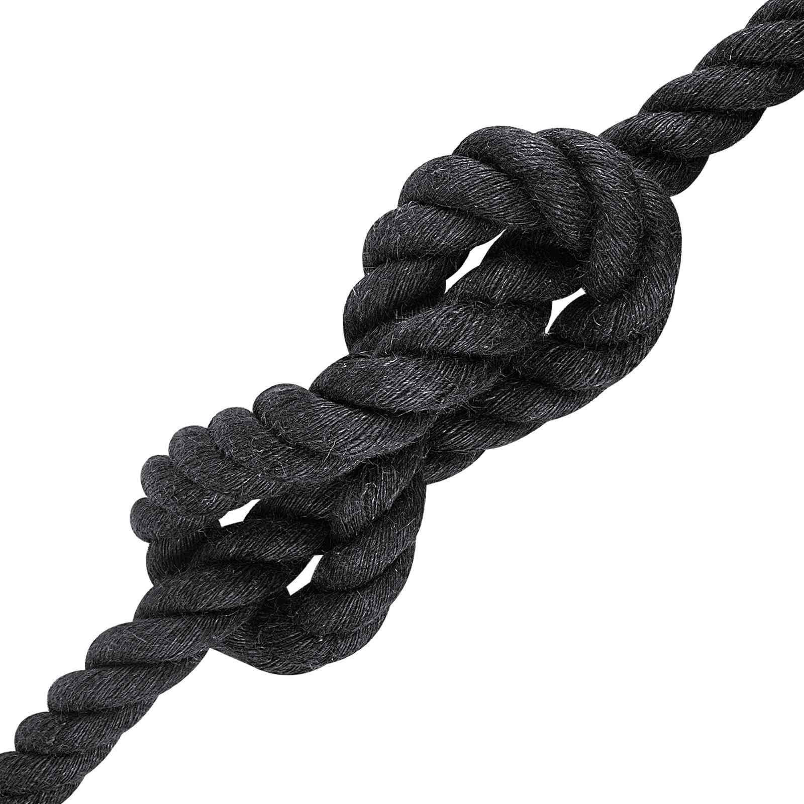 vidaXL Juteseil 40 Schwarz 100% Tossa Jute
