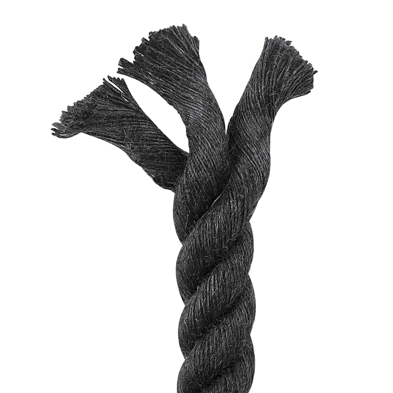 vidaXL Juteseil 40 Schwarz 100% Tossa Jute