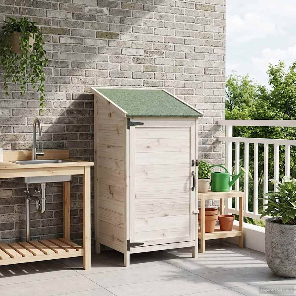 vidaXL Garten Shed Weiß 59 x 56 x 113,5 cm Holzwerkstoff