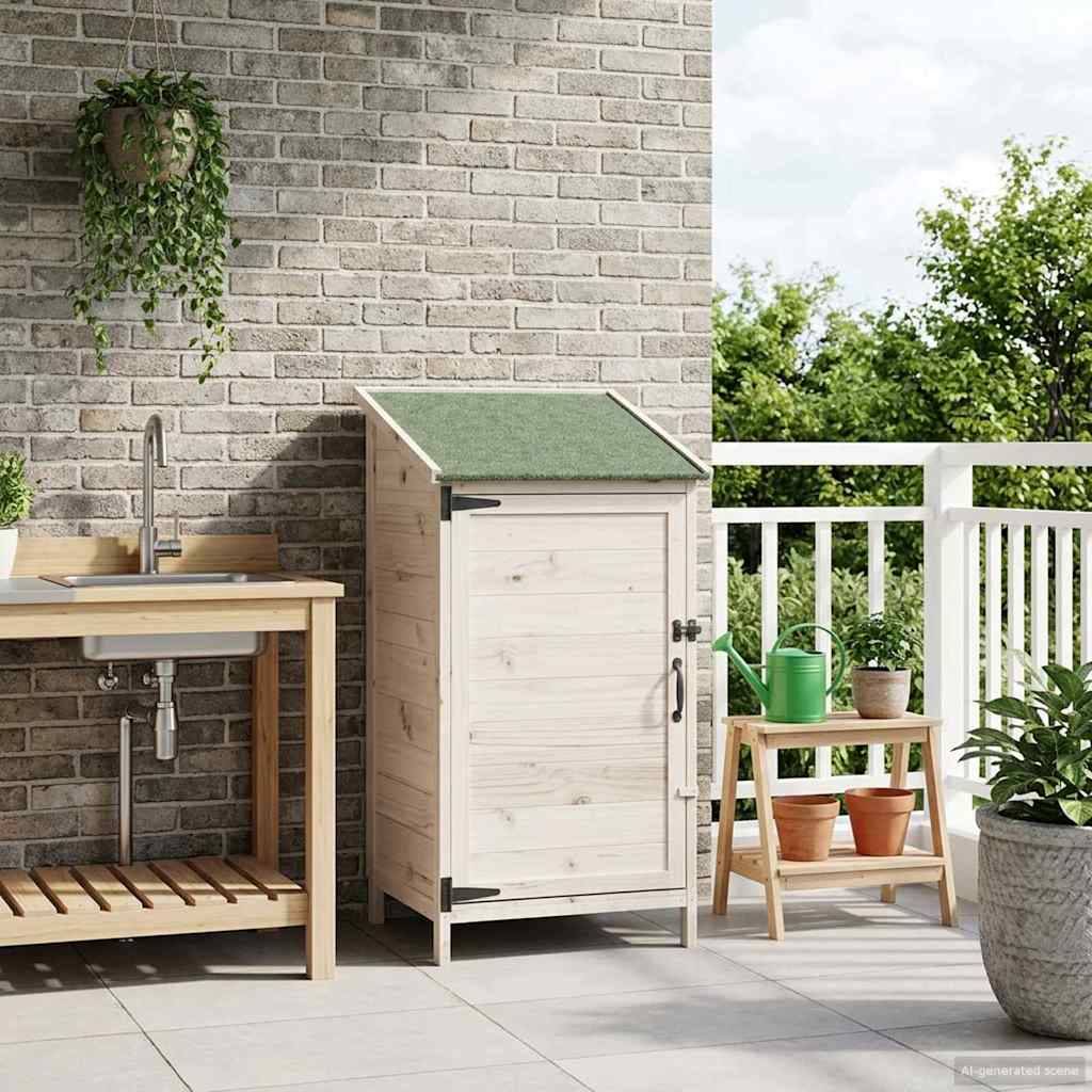 vidaXL Garten Shed Weiß 59 x 56 x 113,5 cm Holzwerkstoff