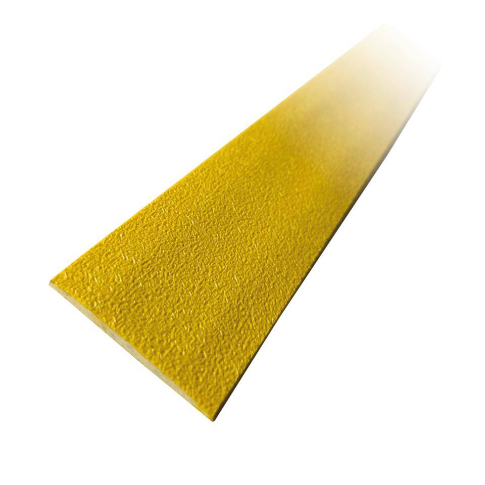 K.57 Bodenmarkierungsplatte,R10,gelb,GFK,schraubbar,1000x50x3mm