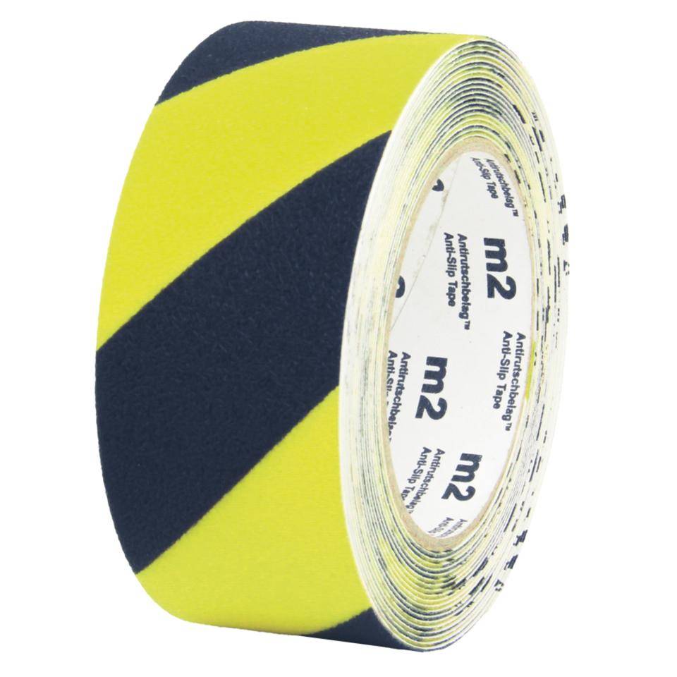 K.57 Antirutschbelag Simple-Cleaning,R10,fluoreszierend,gelb/schwarz,Vinyl,50mm,6m/Rolle