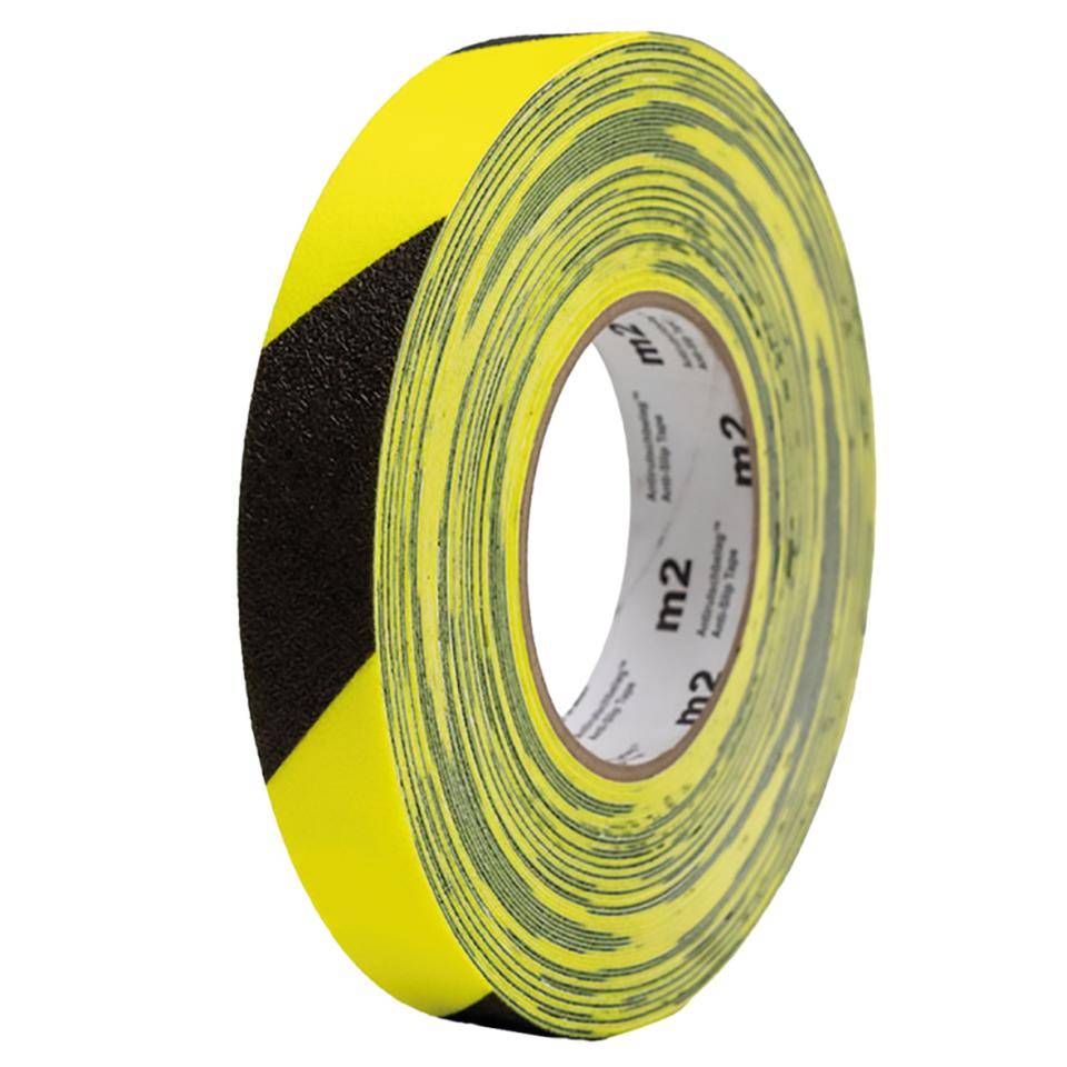 K.57 Antirutschbelag Simple-Cleaning,R10,fluoreszierend,gelb/schwarz,Vinyl,25mm,18,3m/Rolle